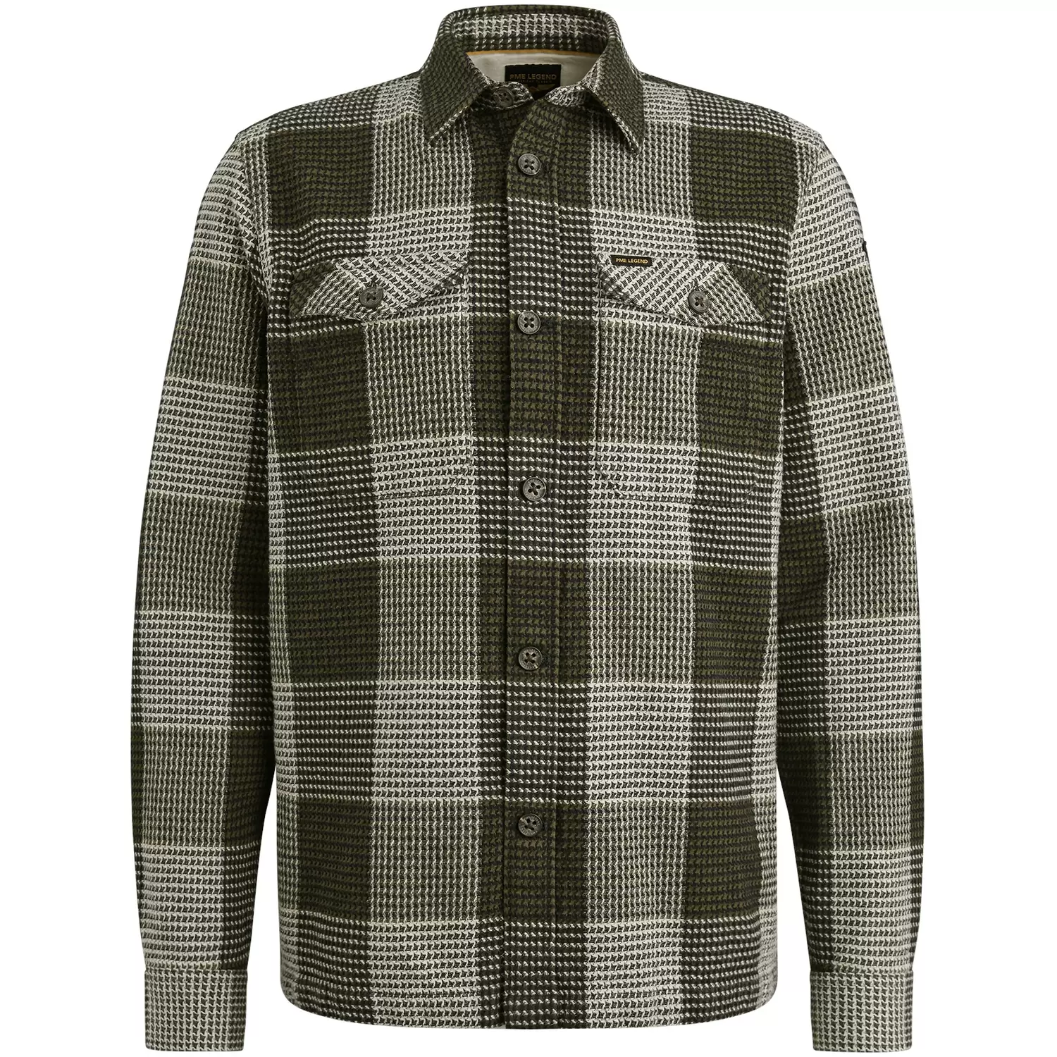 Structure Block Check Overshirt