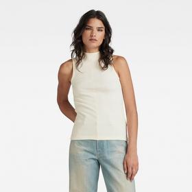 Open back mock slim t s-l wmn