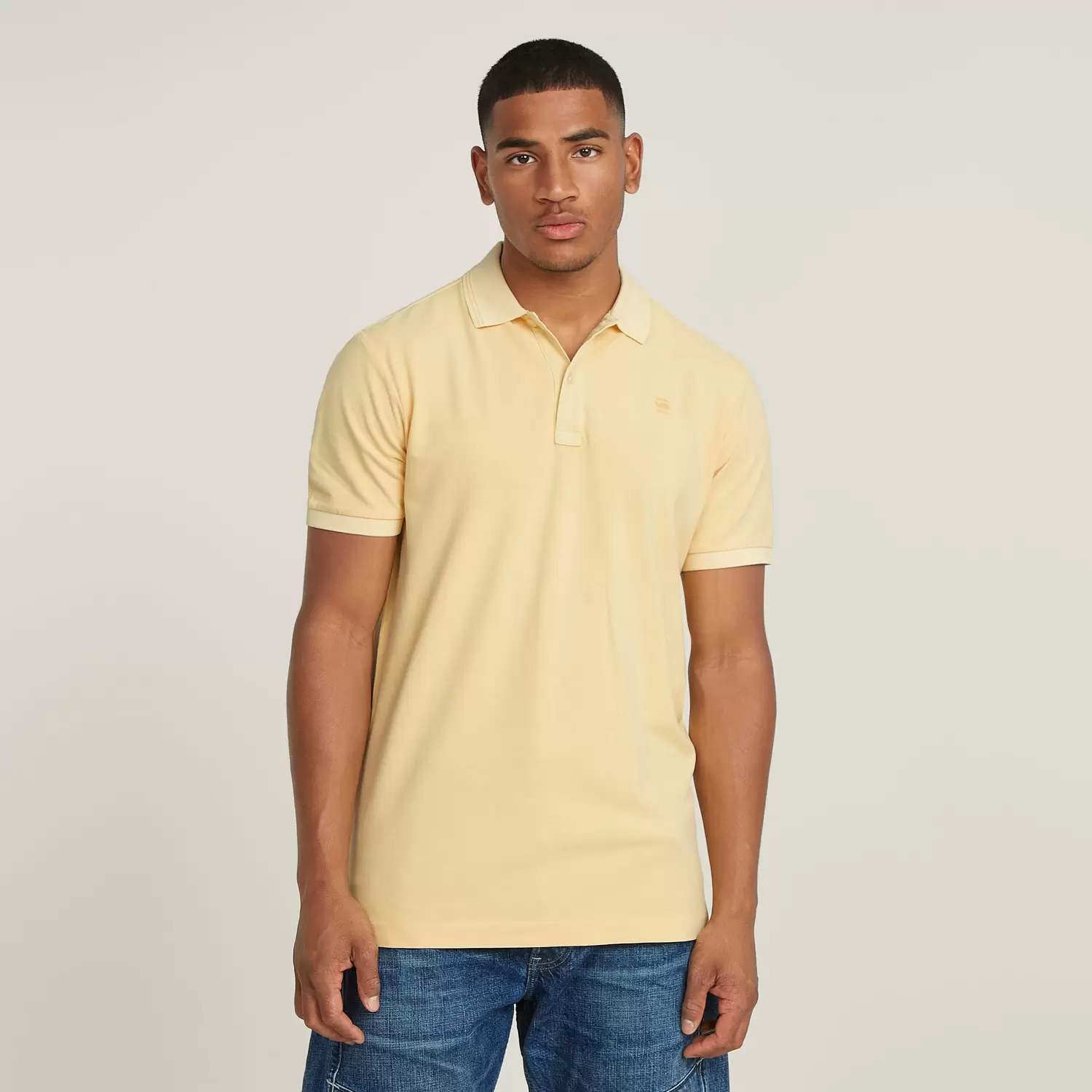 Dunda overdyed slim polo s-s
