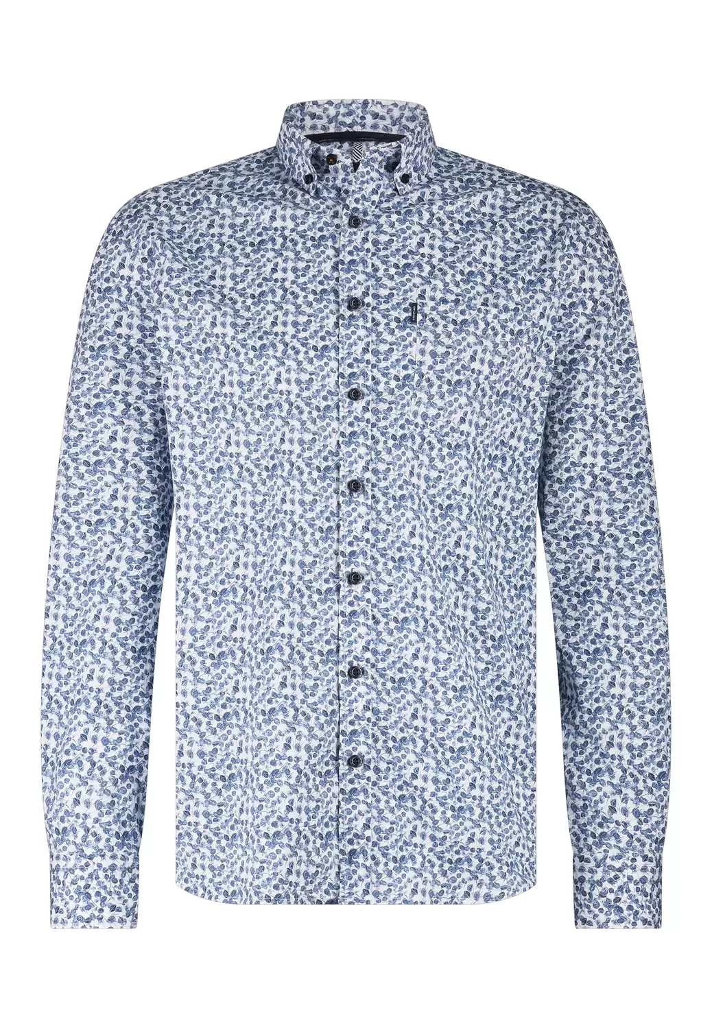 Shirt LS Print - Pop - 5759/kobalt