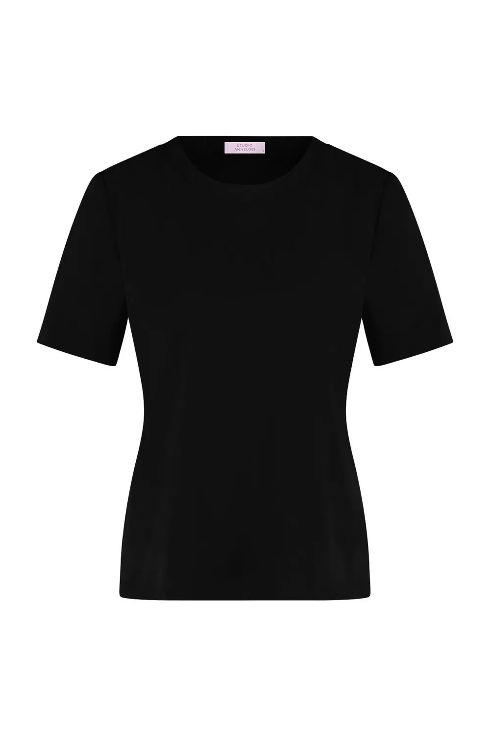 Travel T-Shirt Schwarz, Heavy Travel-Stoff, nachhaltig & knitterfrei
