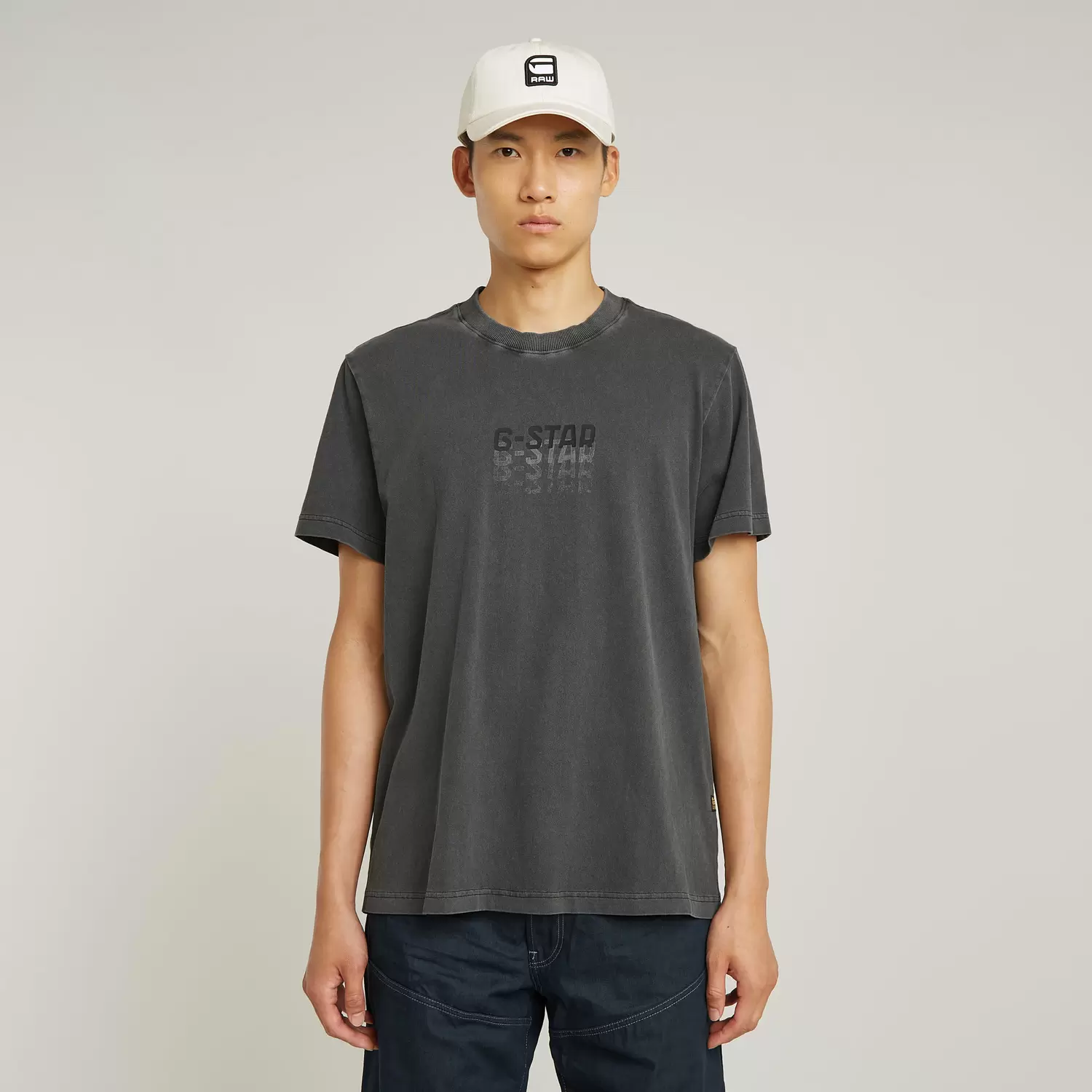 Multi logo overdyed loose r t