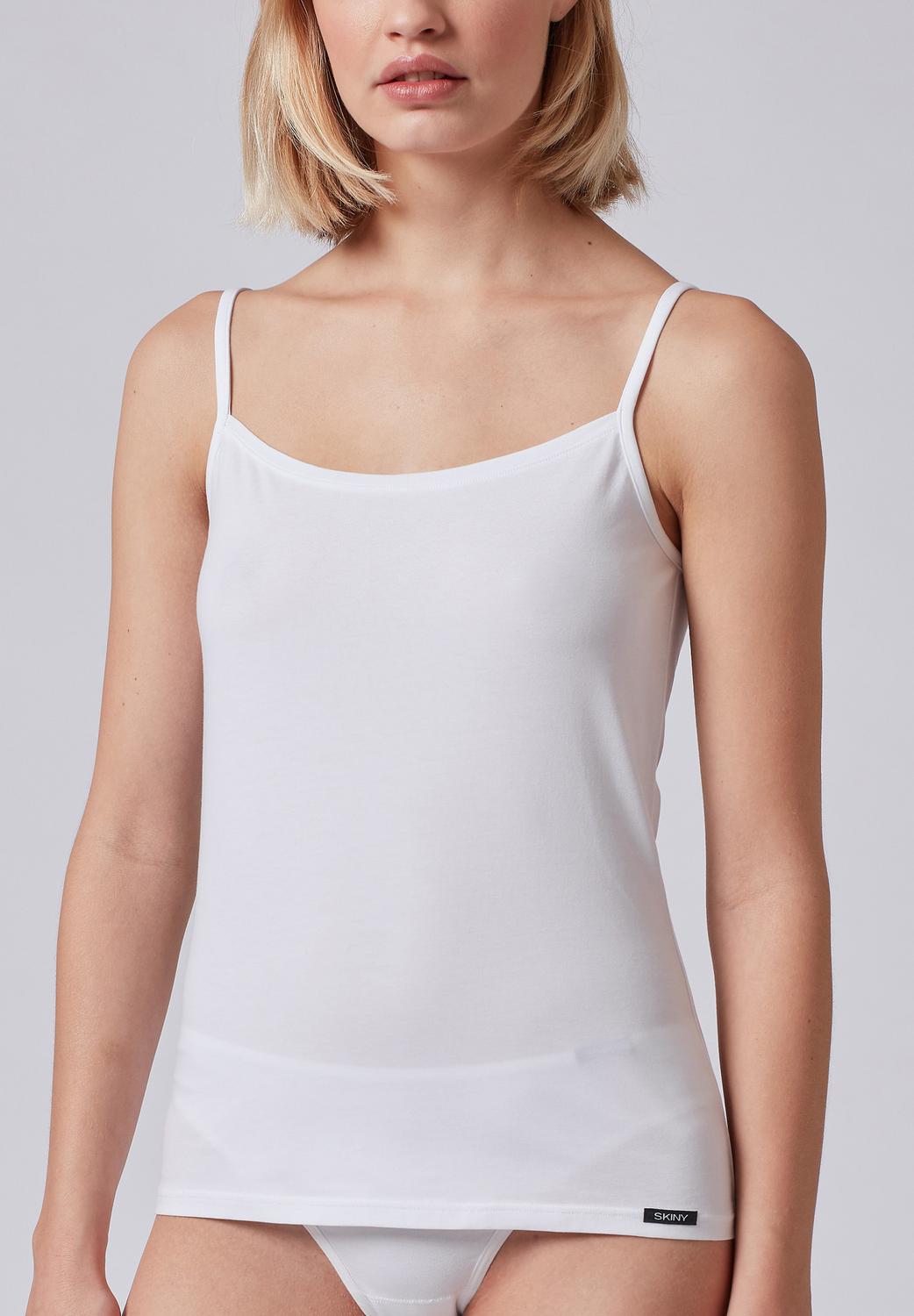 Skiny Damen Unterhemd Tank Top - Essentials Light Baumwolle Rundhals