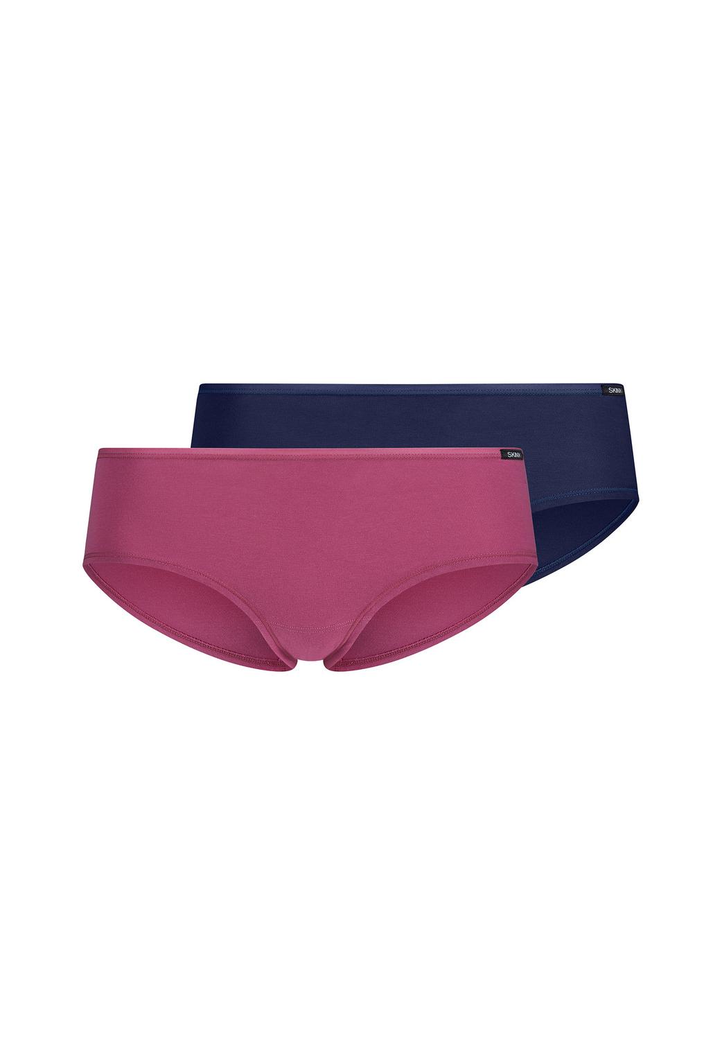 Skiny Damen Hipster Panties - Nahtlose Mikrofaser Slips Mit Spitzenbesatz