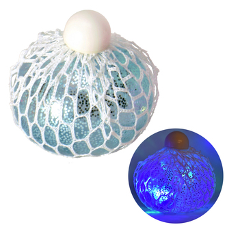 Unbekannt Netz Stressball mit Leuchteffekt in schwarz Antistressball Knautschball Knetball