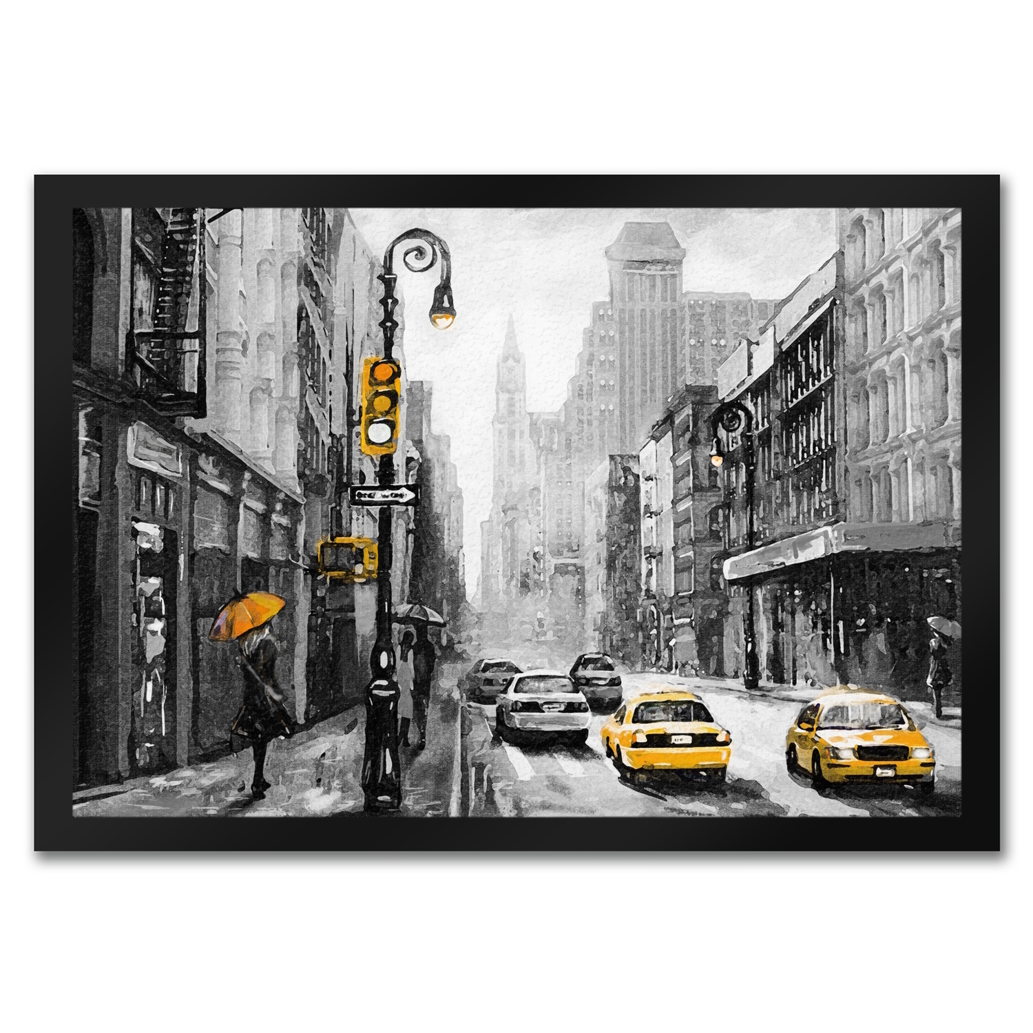 New York City Taxi Fußmatte Fußmatte Fussmatte Fußabtreter Schmutzfangmatte
