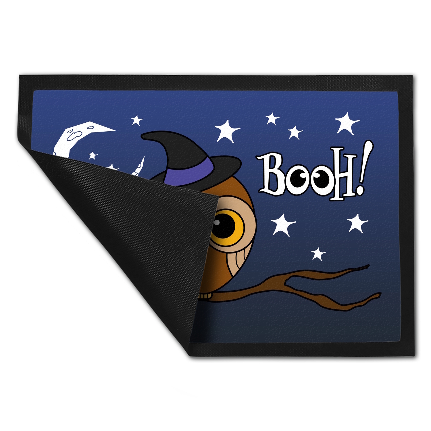 Fußmatte in 35x50 cm für Halloween mit niedlichem Eulenmotiv und Spruch - BOOH! - Bild 21 von 30