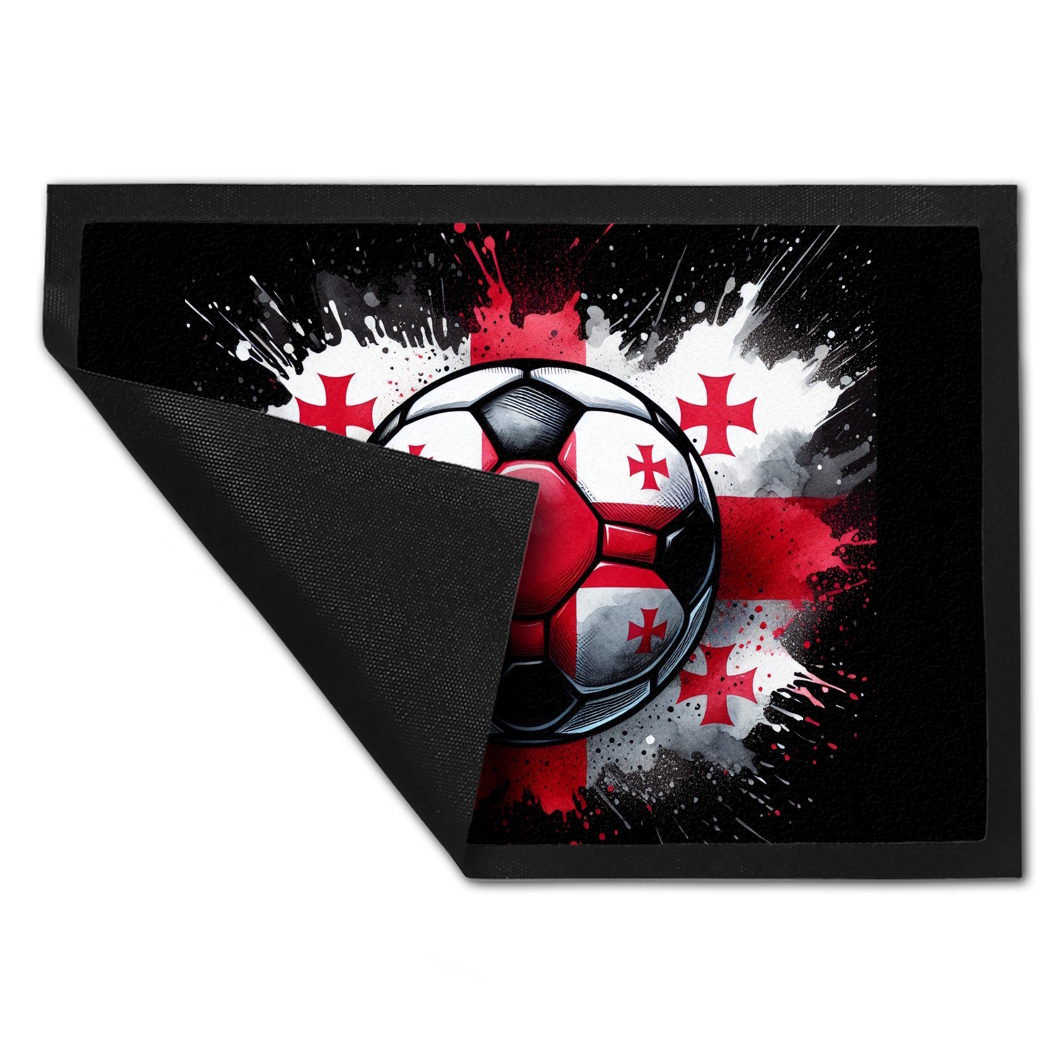 Fußball Georgien Flagge Fußmatte in 35x50 cm