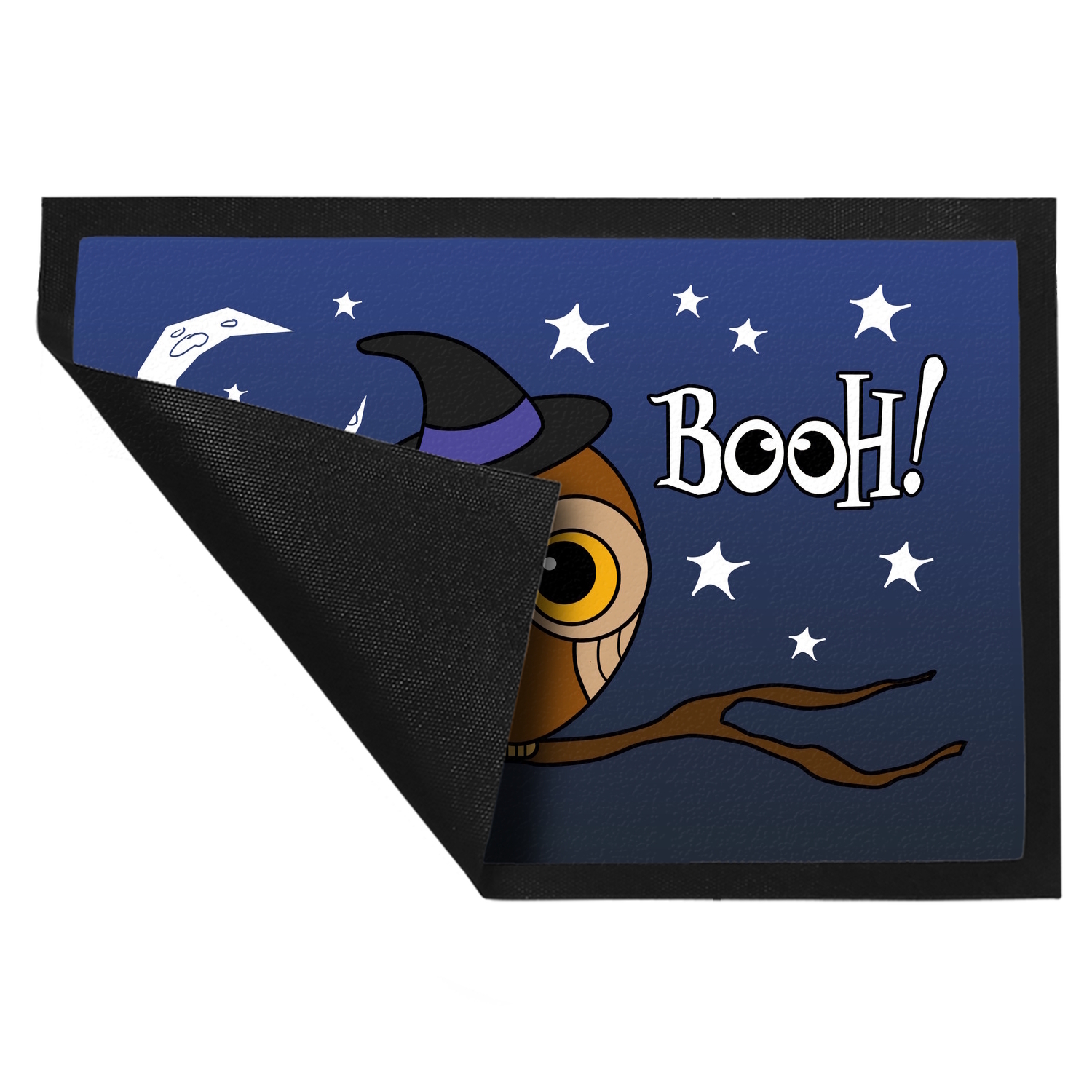 Fußmatte in 35x50 cm für Halloween mit niedlichem Eulenmotiv und Spruch - BOOH! - Bild 25 von 30
