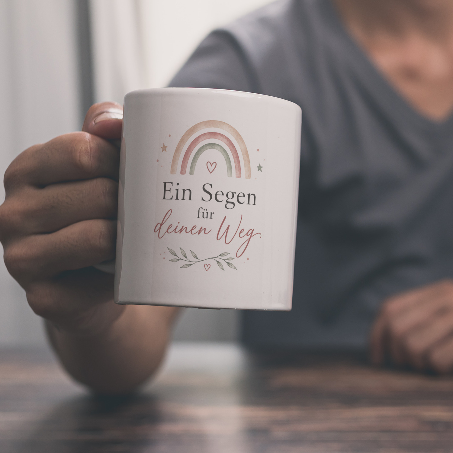 Kaffeebecher Ein Segen für deinen Weg - Segensspruch Tasse – Ansicht 2