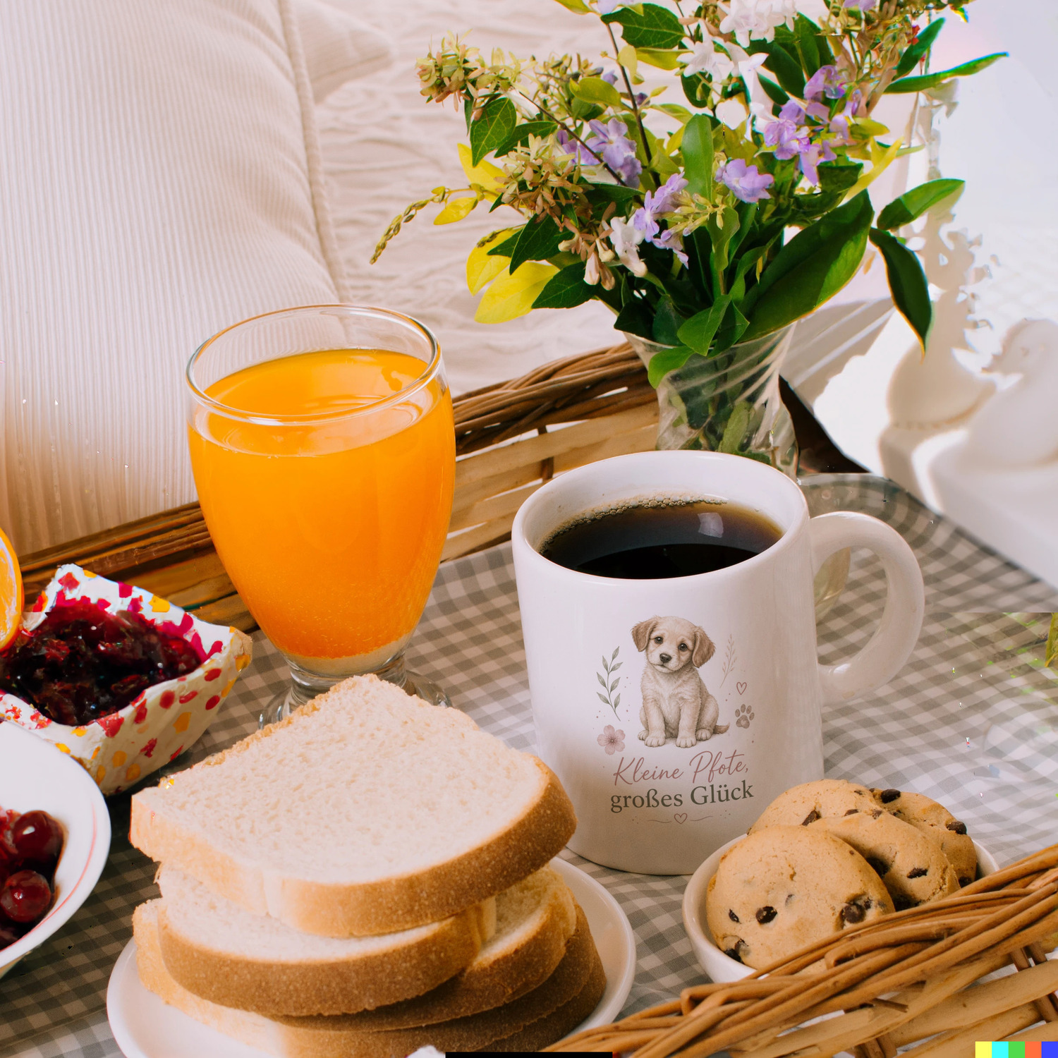 Kaffeebecher Kleine Pfote - Keramiktasse mit süssem Welpenmotiv – Ansicht 6