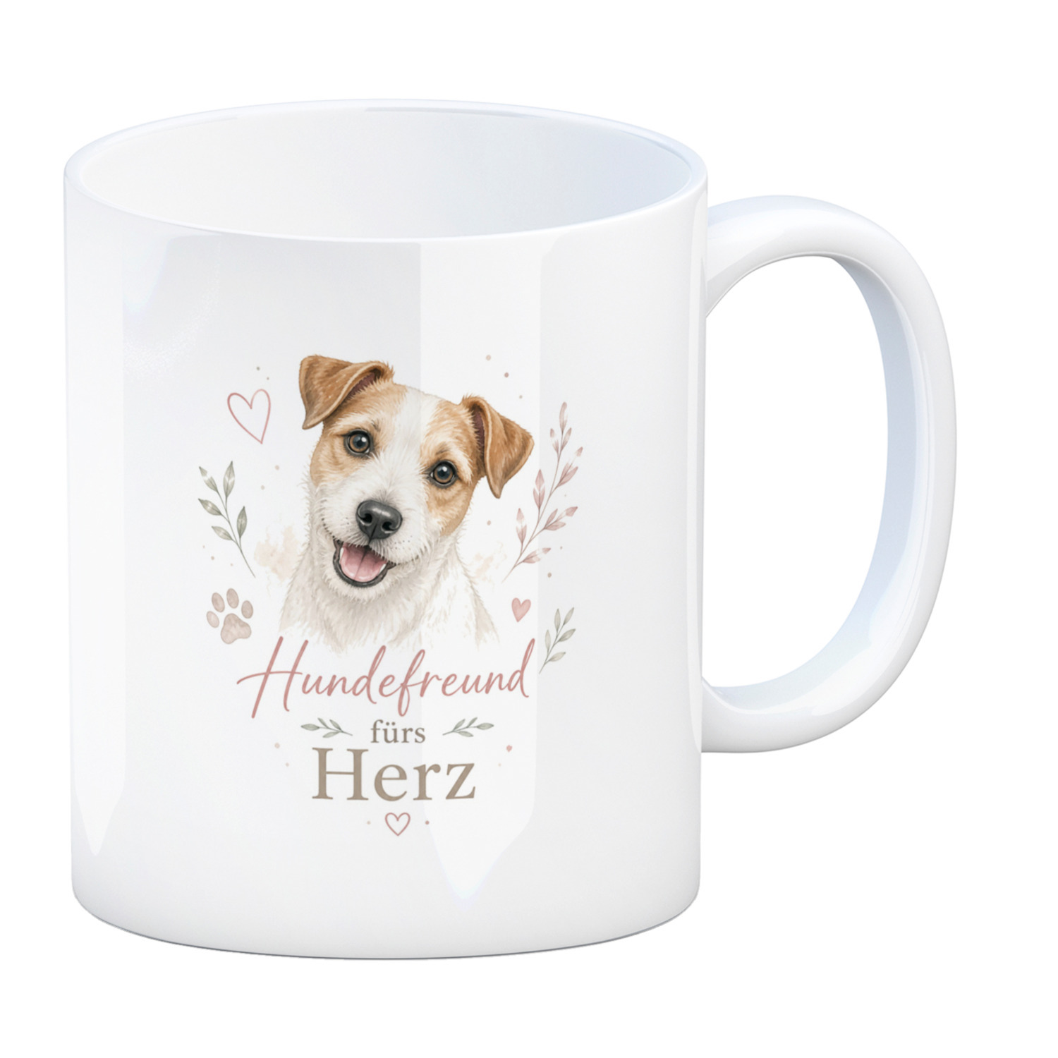 Kaffeebecher Hundefreund fürs Herz - Kaffeetasse mit Hundespruch