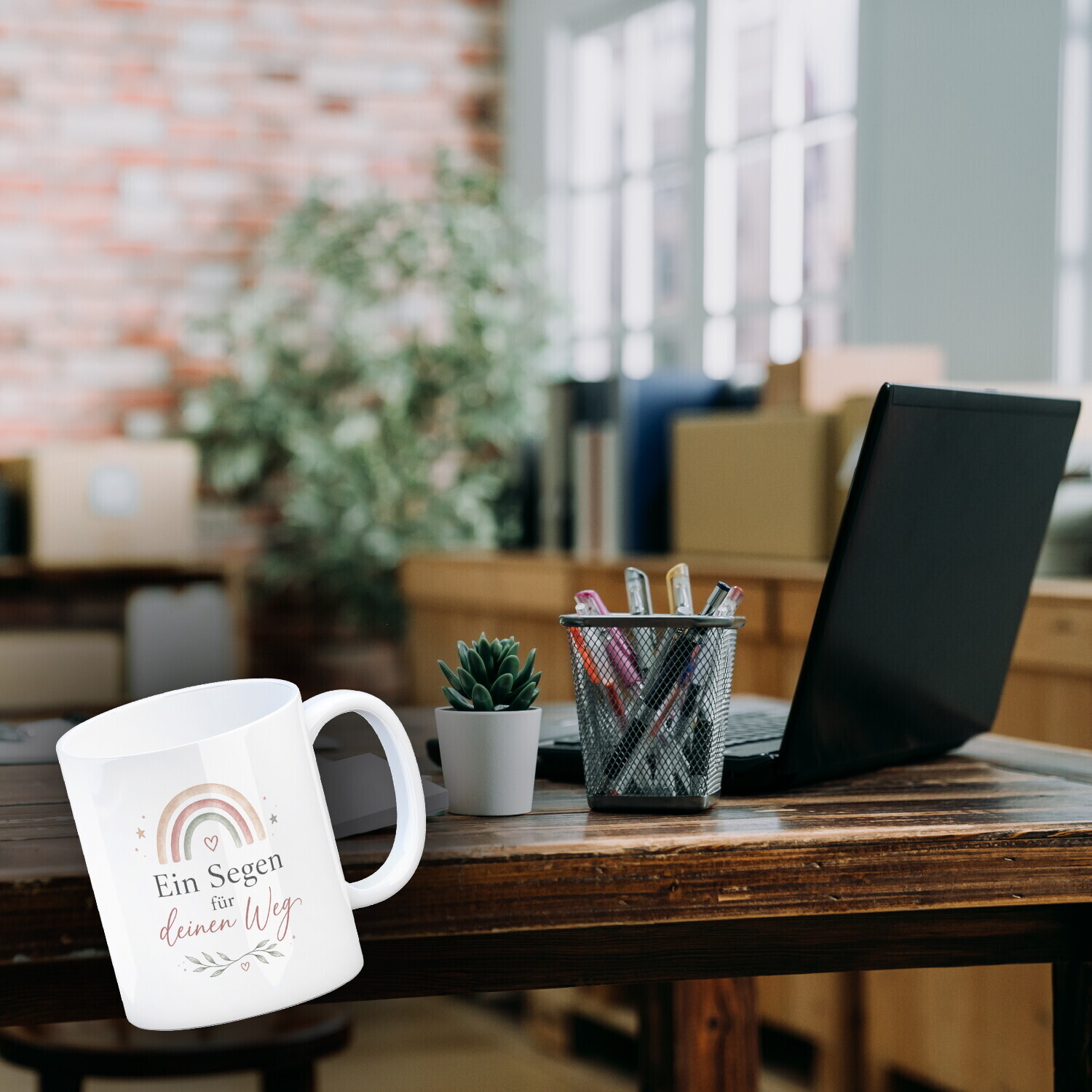 Kaffeebecher Ein Segen für deinen Weg - Segensspruch Tasse – Ansicht 3
