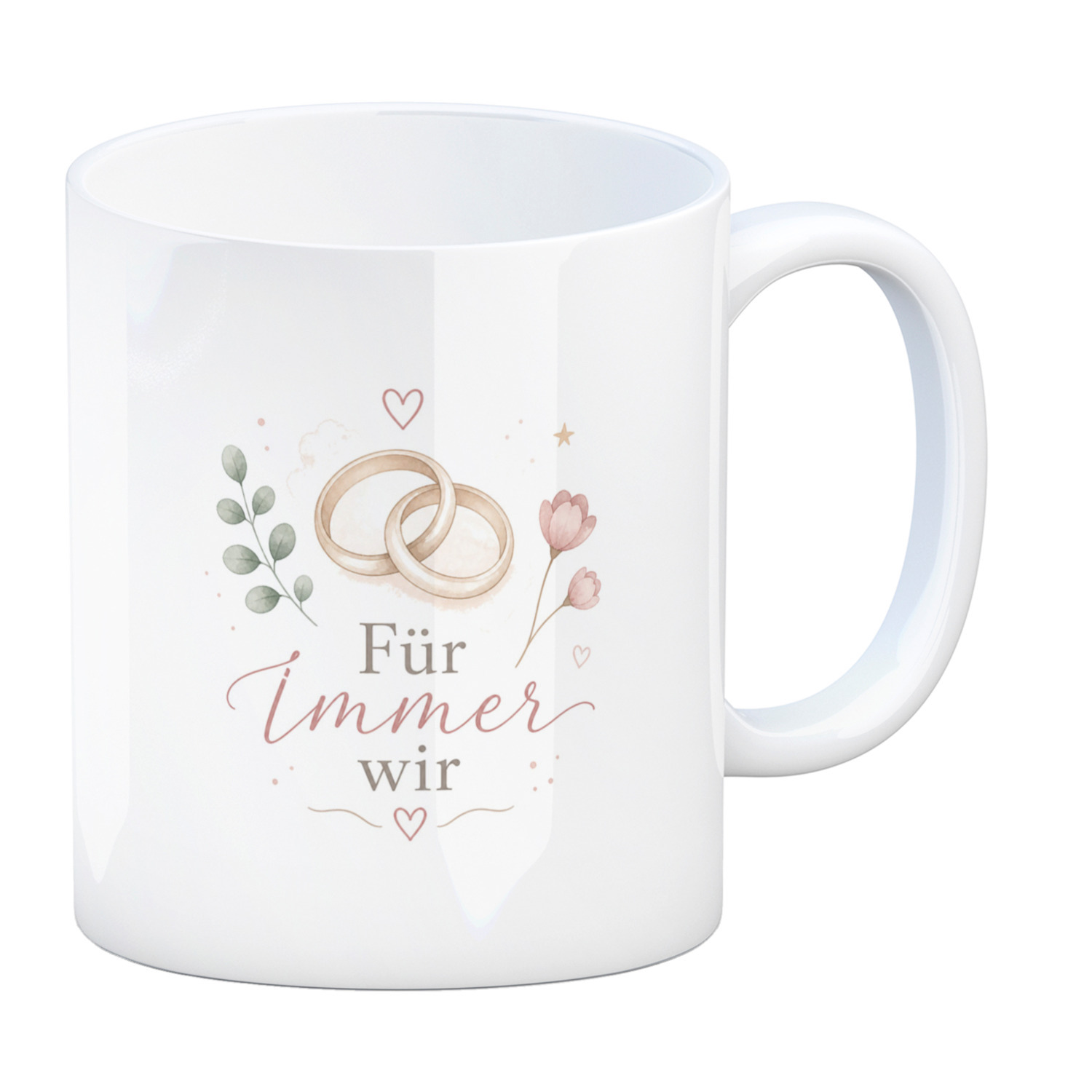 Kaffeebecher Für immer wir - Kaffeetasse zur Verlobung Tasse