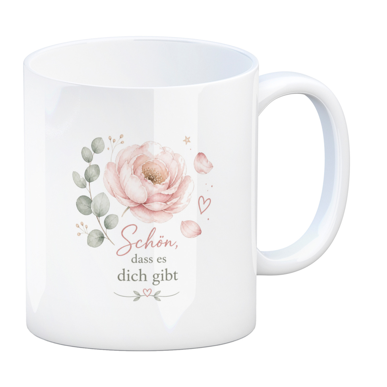 Kaffeebecher Schön - Kaffeetasse mit floralem Motiv Tasse