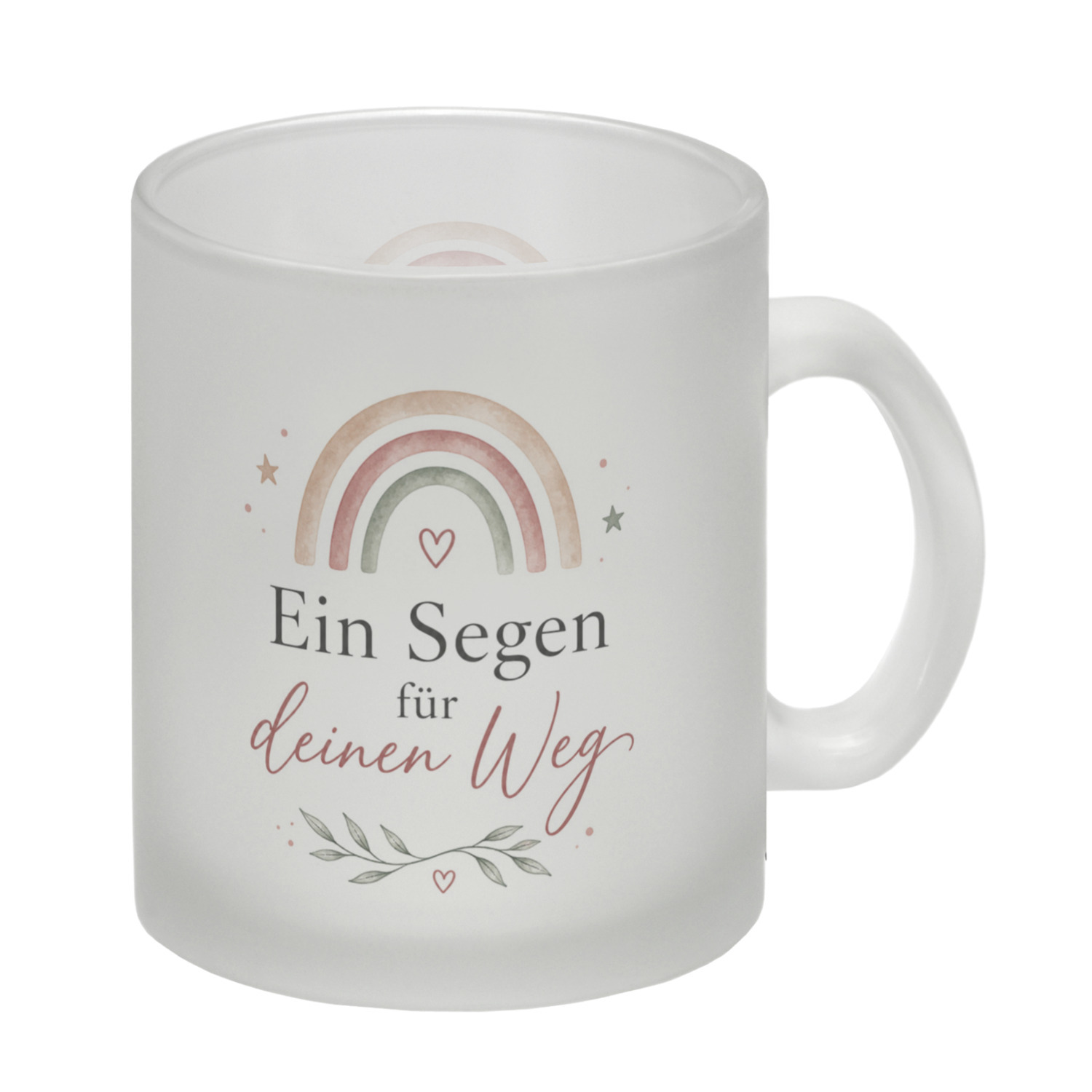 Glas Tasse Ein Segen für deinen Weg - Trinkglas mit Segensspruch