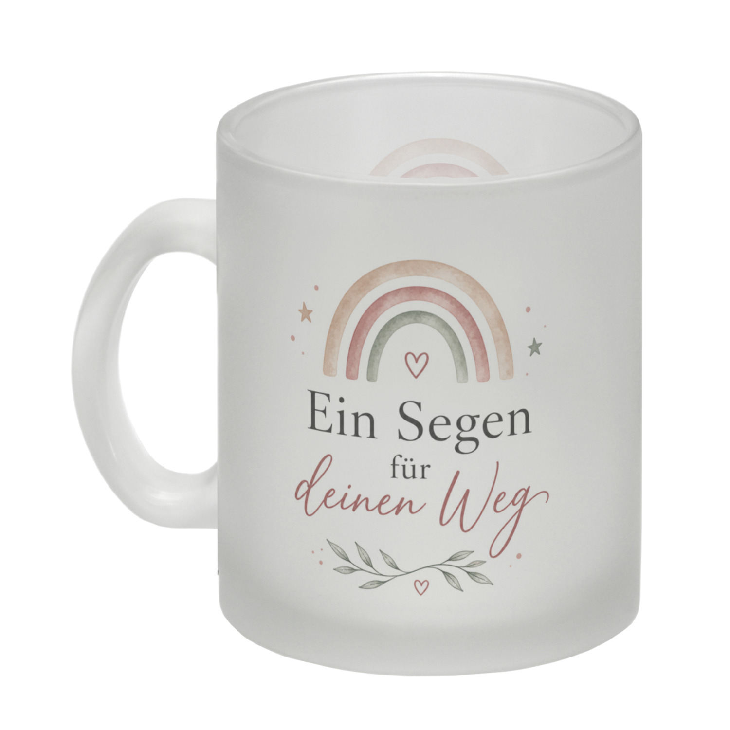 Glas Tasse Ein Segen für deinen Weg - Trinkglas mit Segensspruch – Ansicht 2