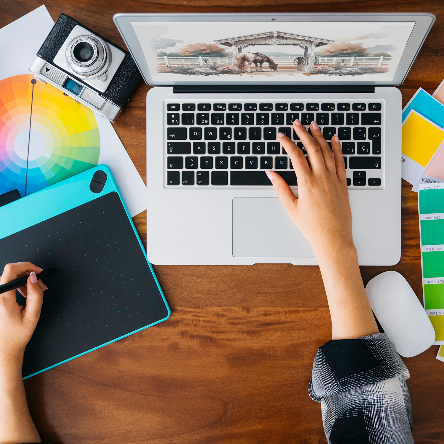 Geschecktes Westernpferd Schlüsselanhänger - Bild 20 von 24