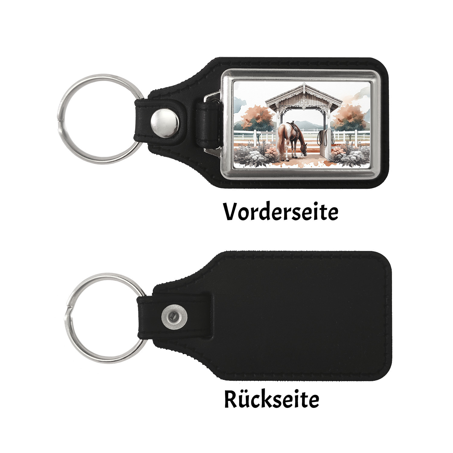 Geschecktes Westernpferd Schlüsselanhänger - Bild 22 von 24