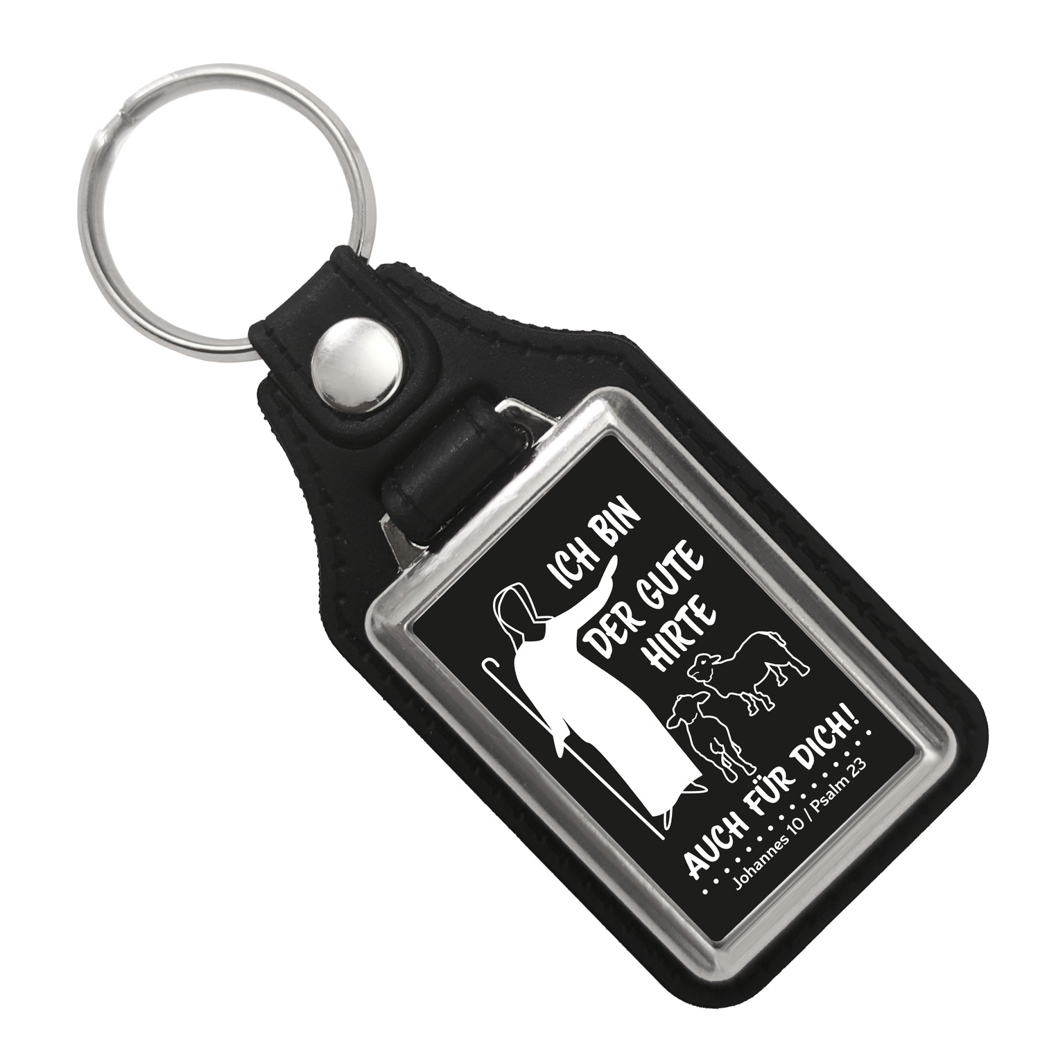 Johannes 10 Psalm 23 Schlüsselanhänger mit Spruch Ich bin der gute Hirte auch