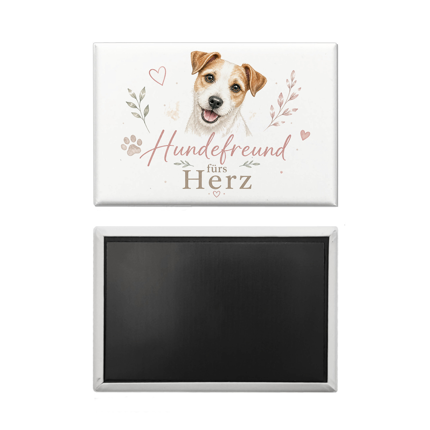 Souvenir Magnet Hundefreund fürs Herz - Hundemotiv Dekomagnet – Ansicht 2