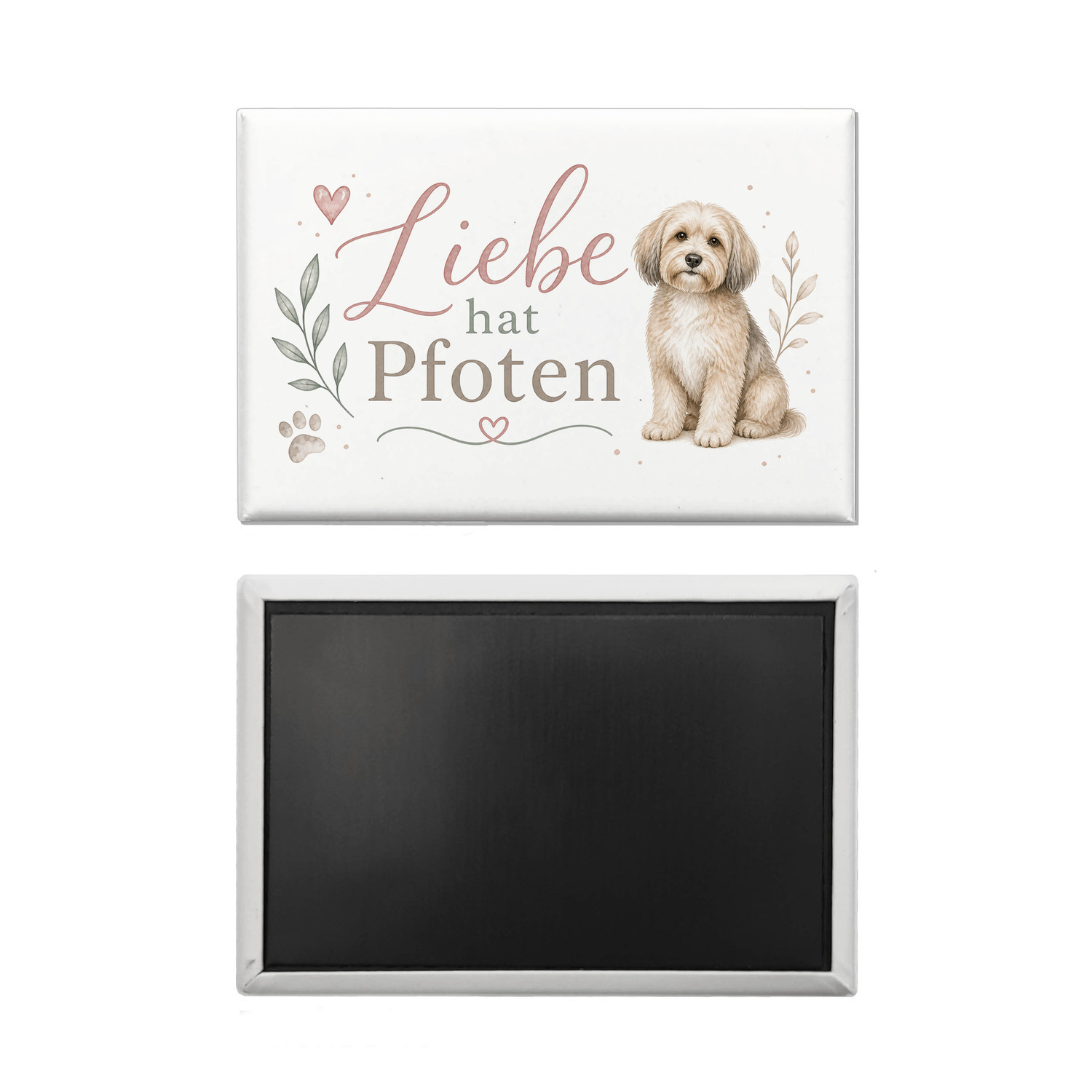 Souvenir Magnet Liebe hat Pfoten - Dekomagnet für Tierliebhaber – Ansicht 2