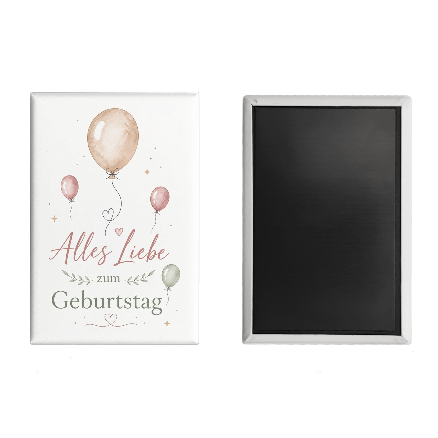 Souvenir Magnet Alles Liebe zum Geburtstag - Ballons Dekomagnet – Ansicht 2