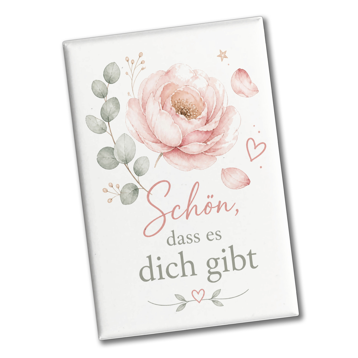 Souvenir Magnet Schön - Kühlschrankmagnet mit Aquarellblume