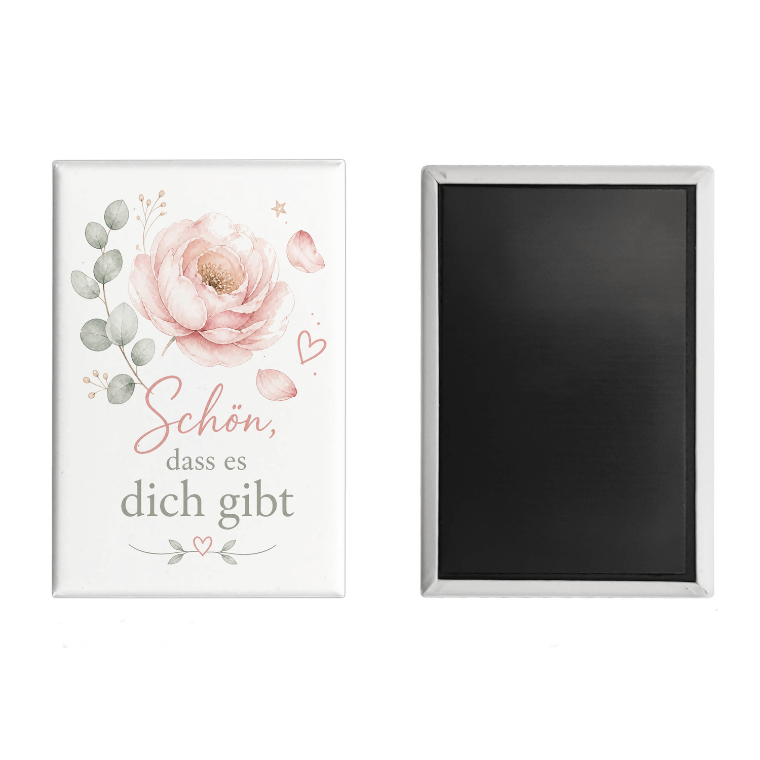 Souvenir Magnet Schön - Kühlschrankmagnet mit Aquarellblume – Ansicht 2