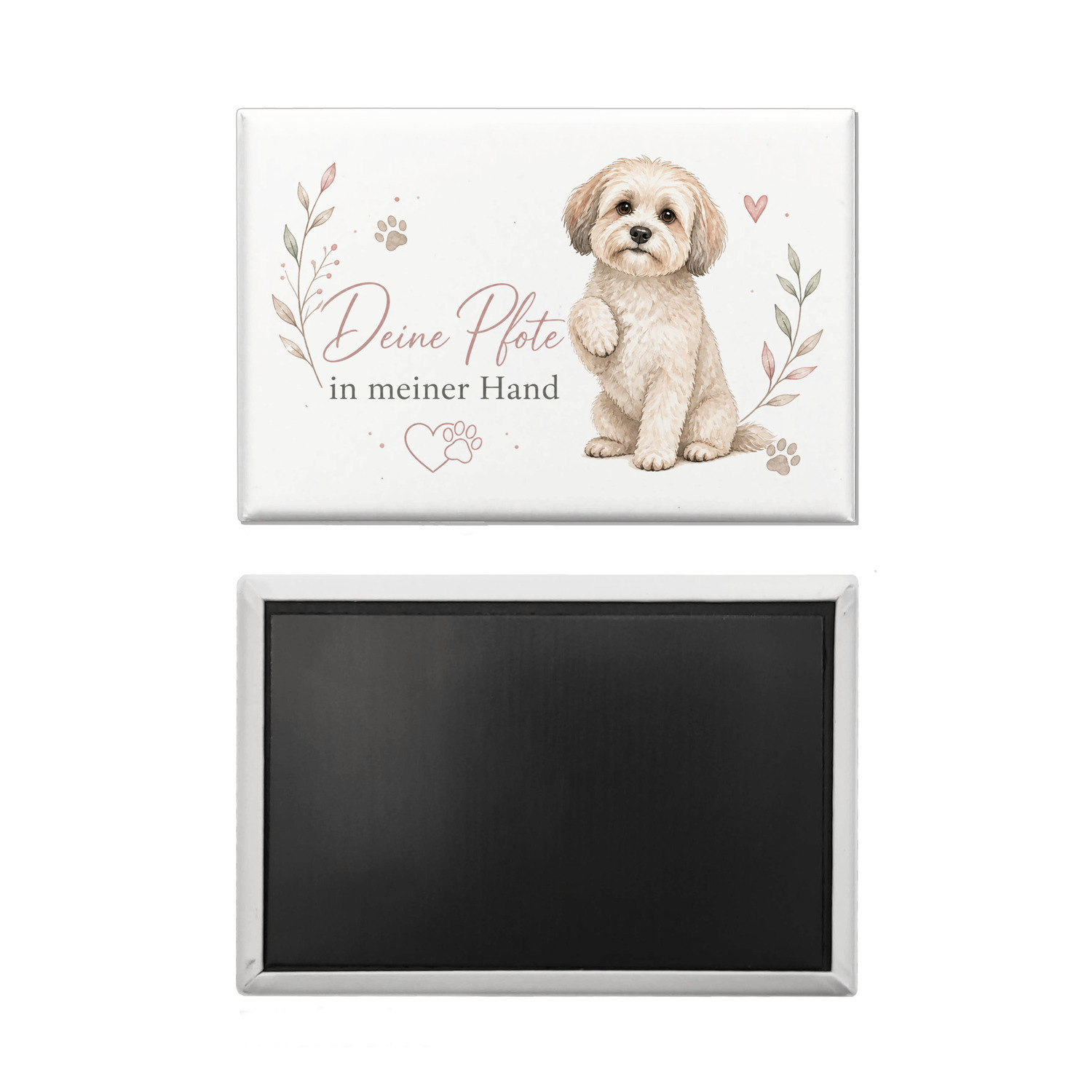 Souvenir Magnet Deine Pfote in meiner Hand - Hundespruch – Ansicht 2