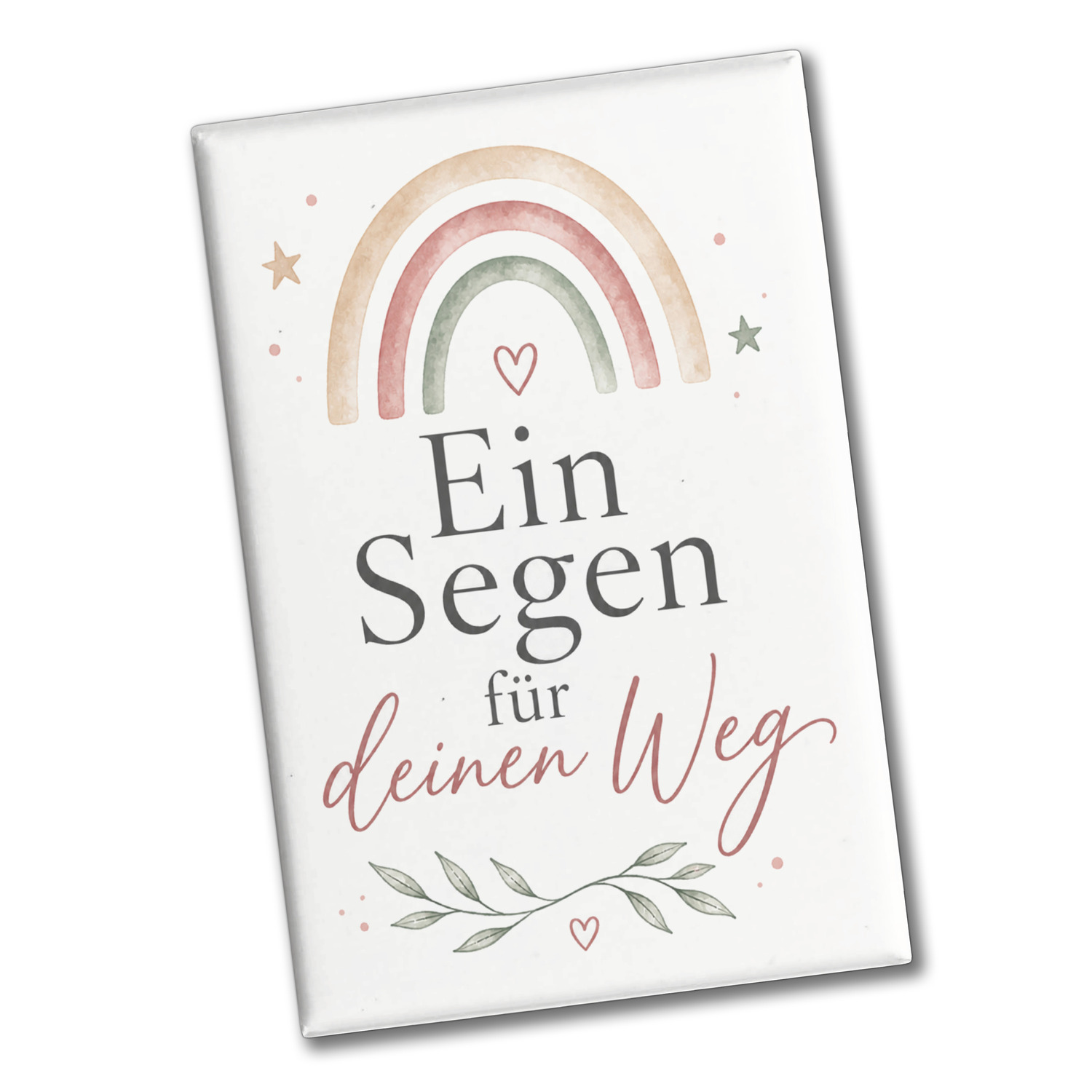 Souvenir Magnet Ein Segen für deinen Weg - Herzmotiv Dekomagnet