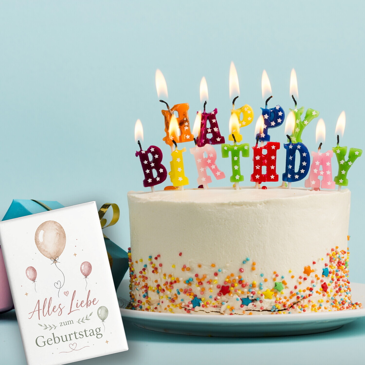 Souvenir Magnet Alles Liebe zum Geburtstag - Ballons Dekomagnet – Ansicht 4