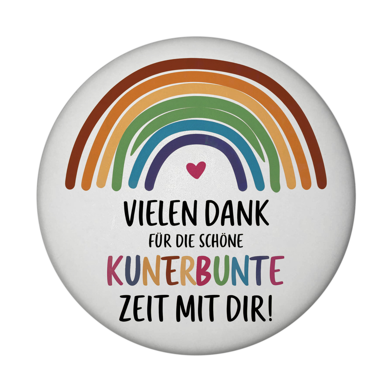 Vielen Dank für die kunterbunte Zeit Magnet mit Regenbogen - Bild 15 von 18