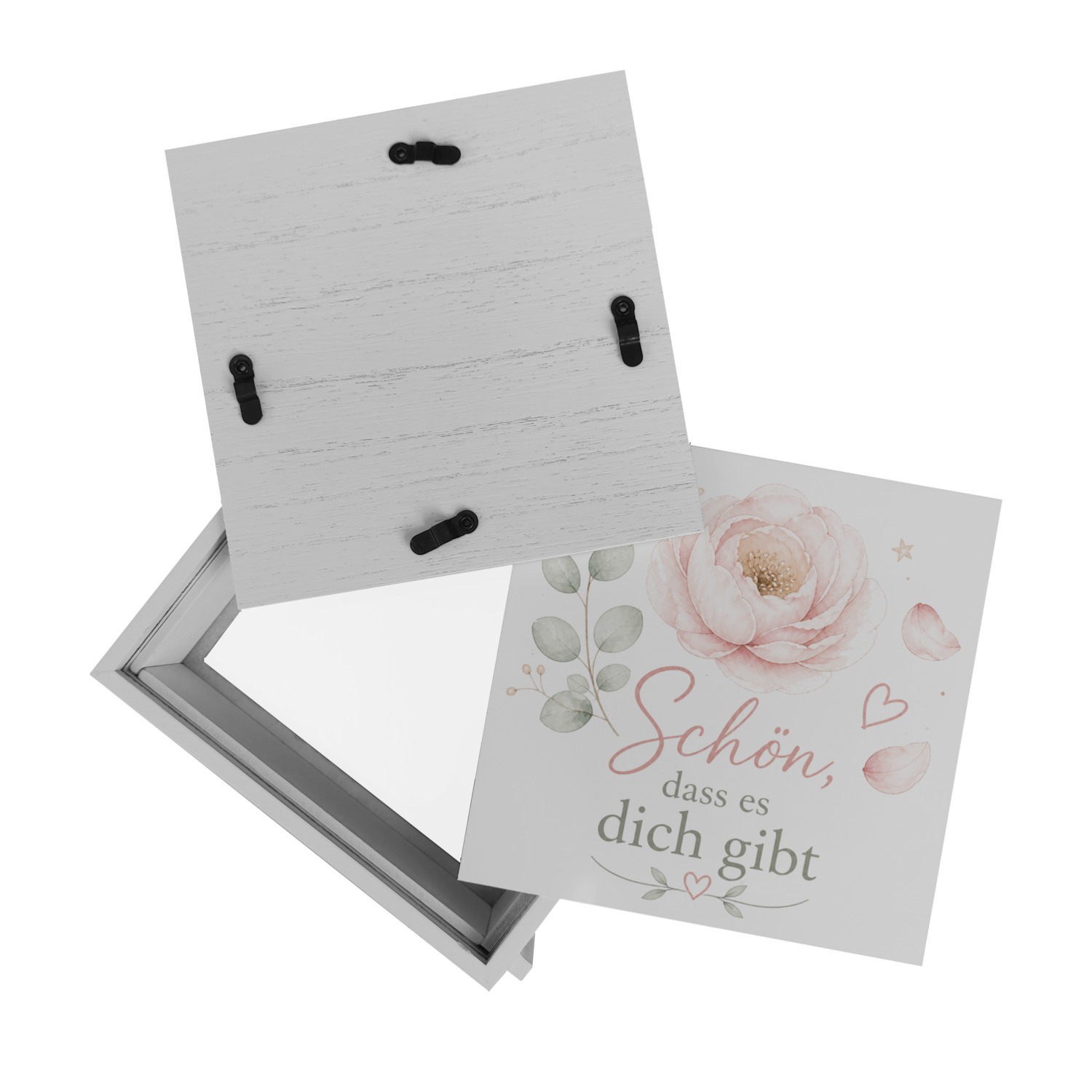 Rahmen Spardose Holz Schön - Sparschwein mit Herzmotiv – Ansicht 8
