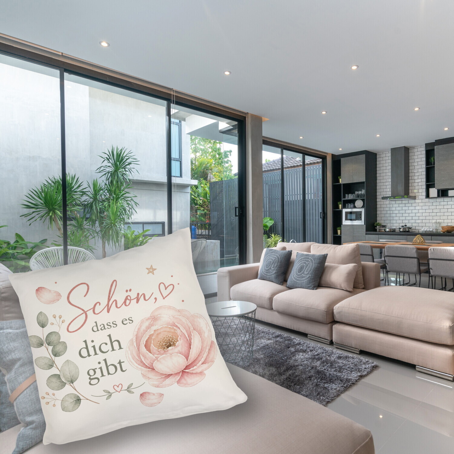 Kissen Schön - Sofakissen mit sanften Pastellfarben Dekokissen – Ansicht 5