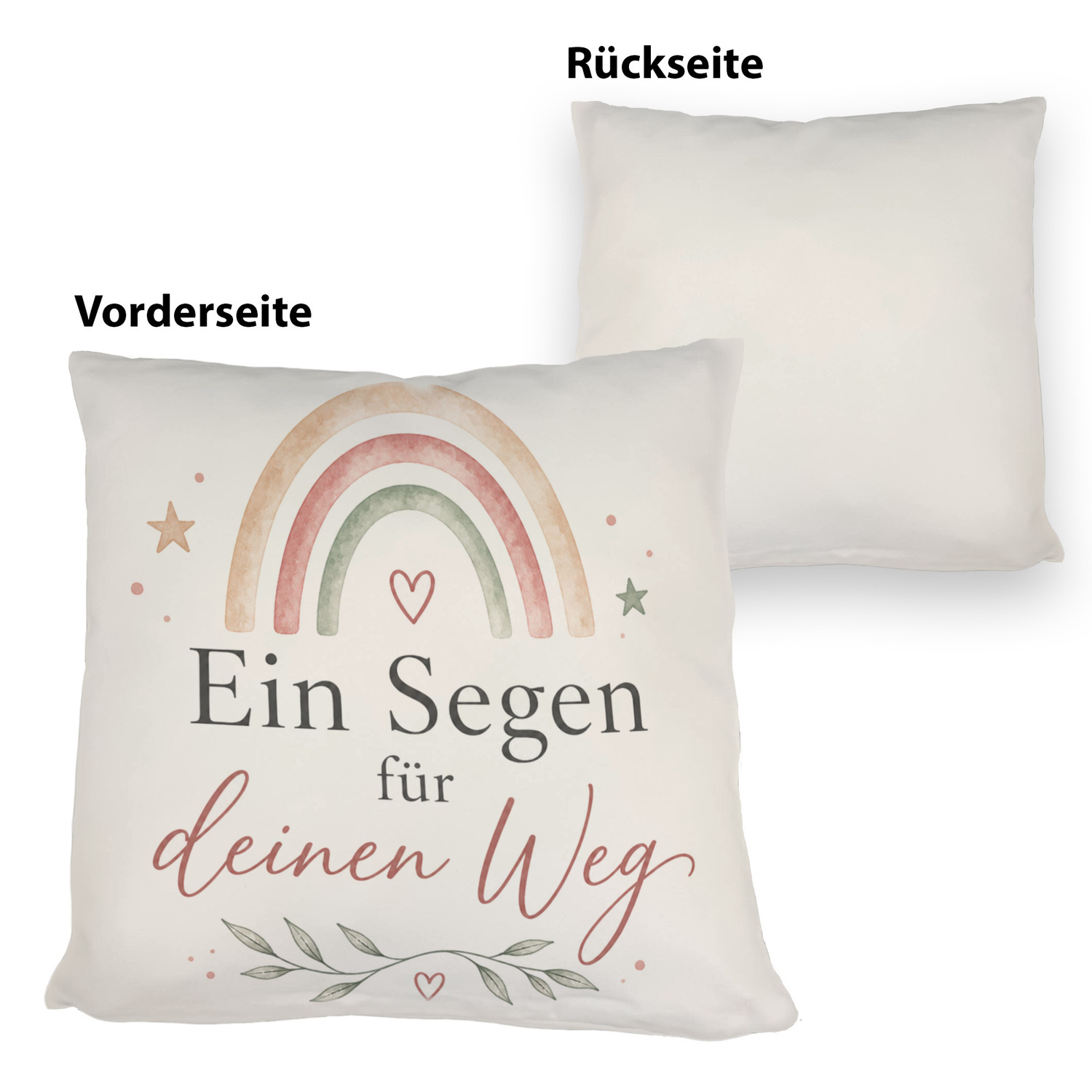 Kissen Ein Segen für deinen Weg - Sofakissen mit Segensspruch – Ansicht 3