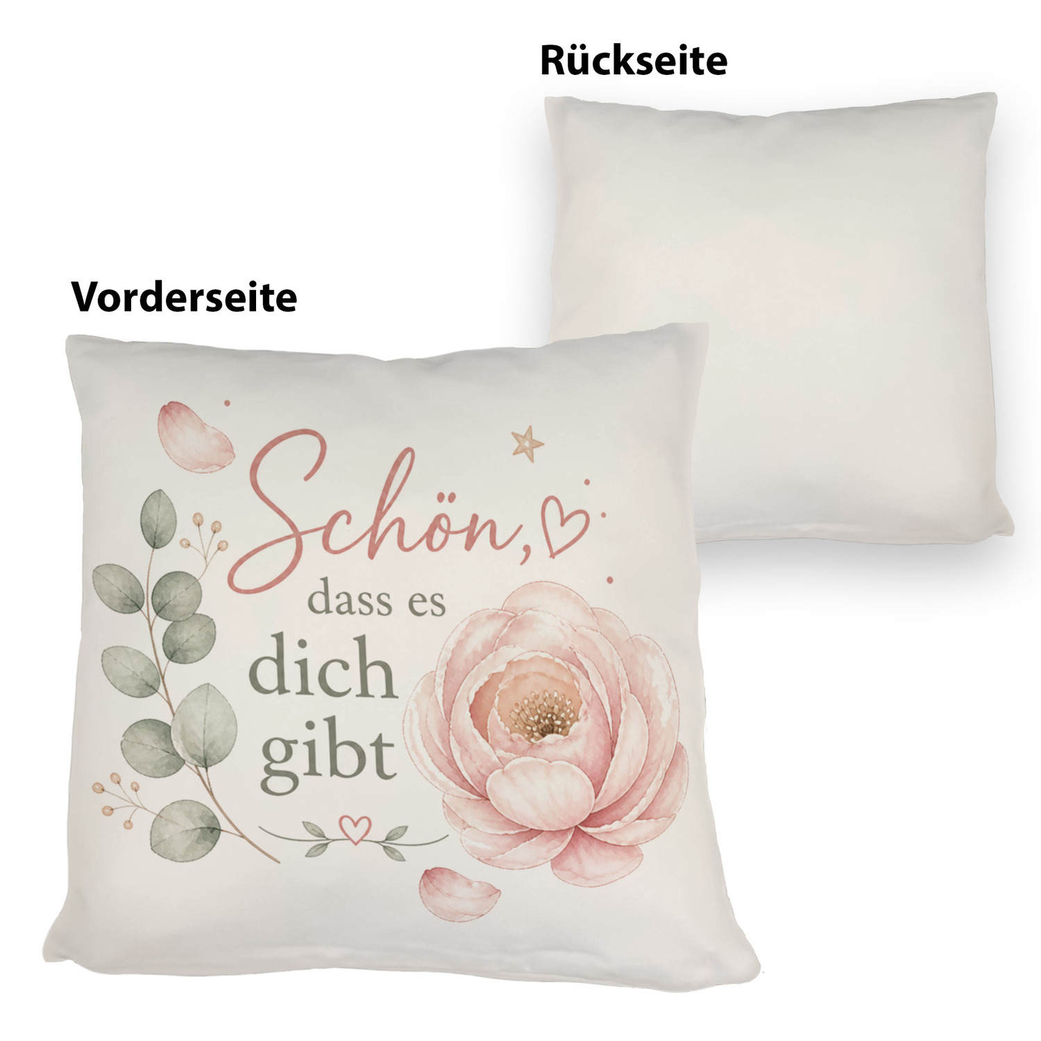 Kissen Schön - Sofakissen mit sanften Pastellfarben Dekokissen – Ansicht 3