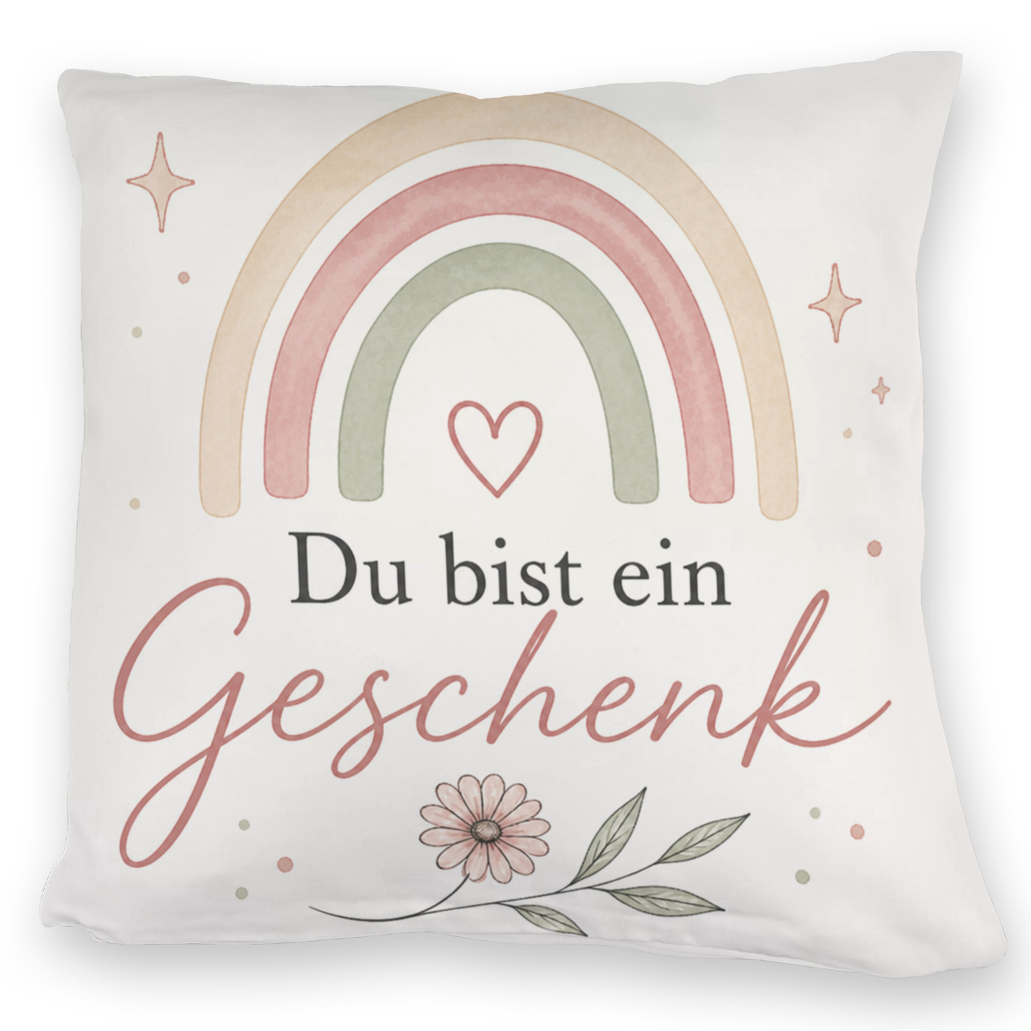 Kuschelkissen Du bist ein - Dekokissen mit Spruchmotiv