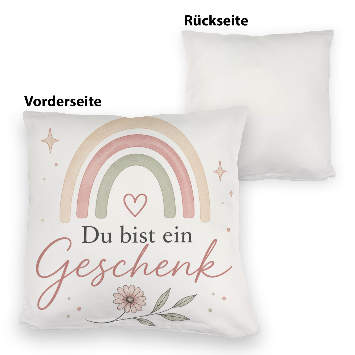 Kuschelkissen Du bist ein - Dekokissen mit Spruchmotiv – Ansicht 3