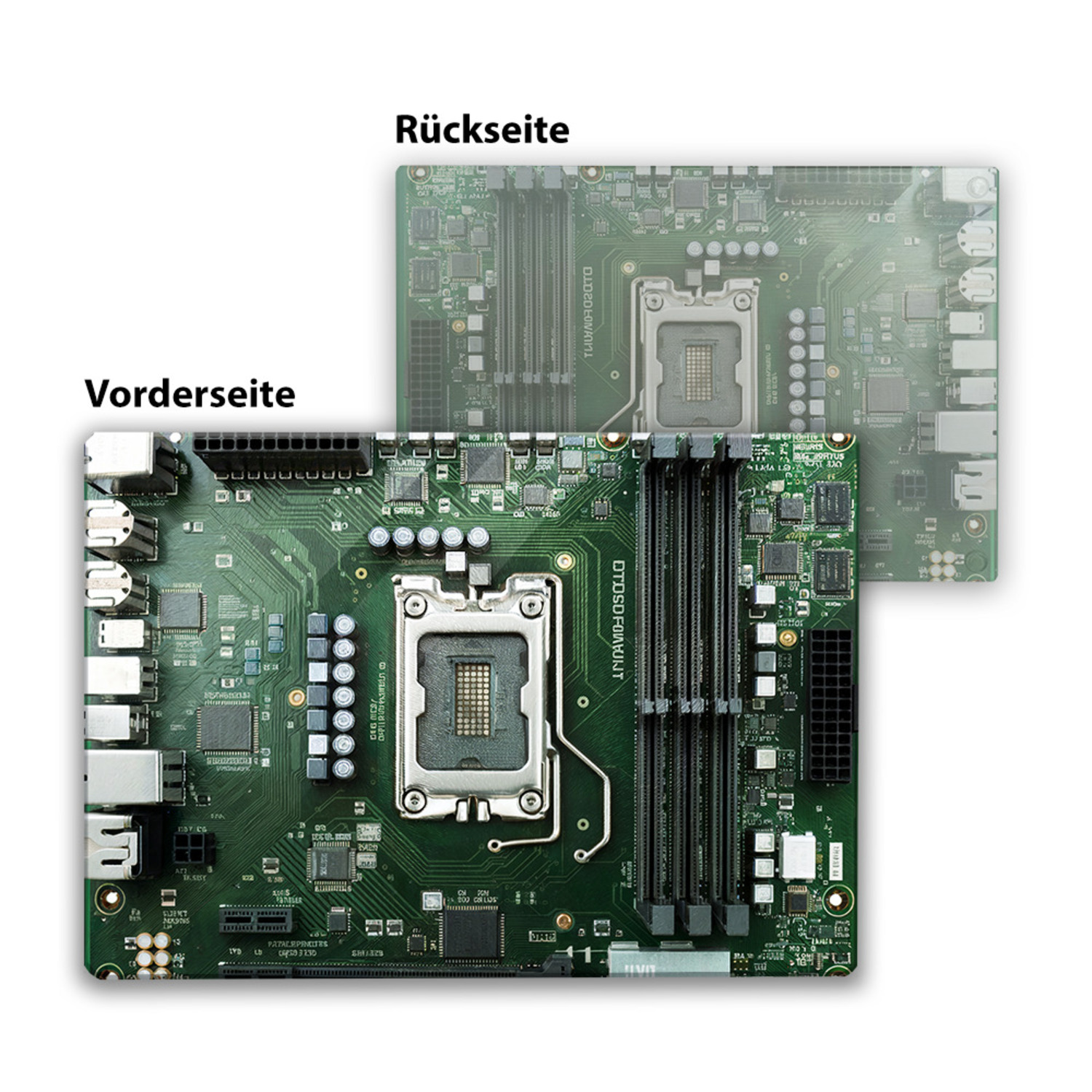 Motherboard Hauptplatine Schneidebrett aus Glas - Technologisches Design für