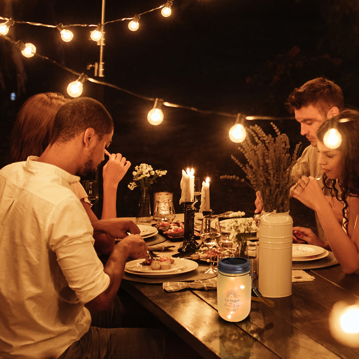 Solarlicht Ein Segen für deinen Weg - Deko Leuchte zum Aufhängen – Ansicht 6