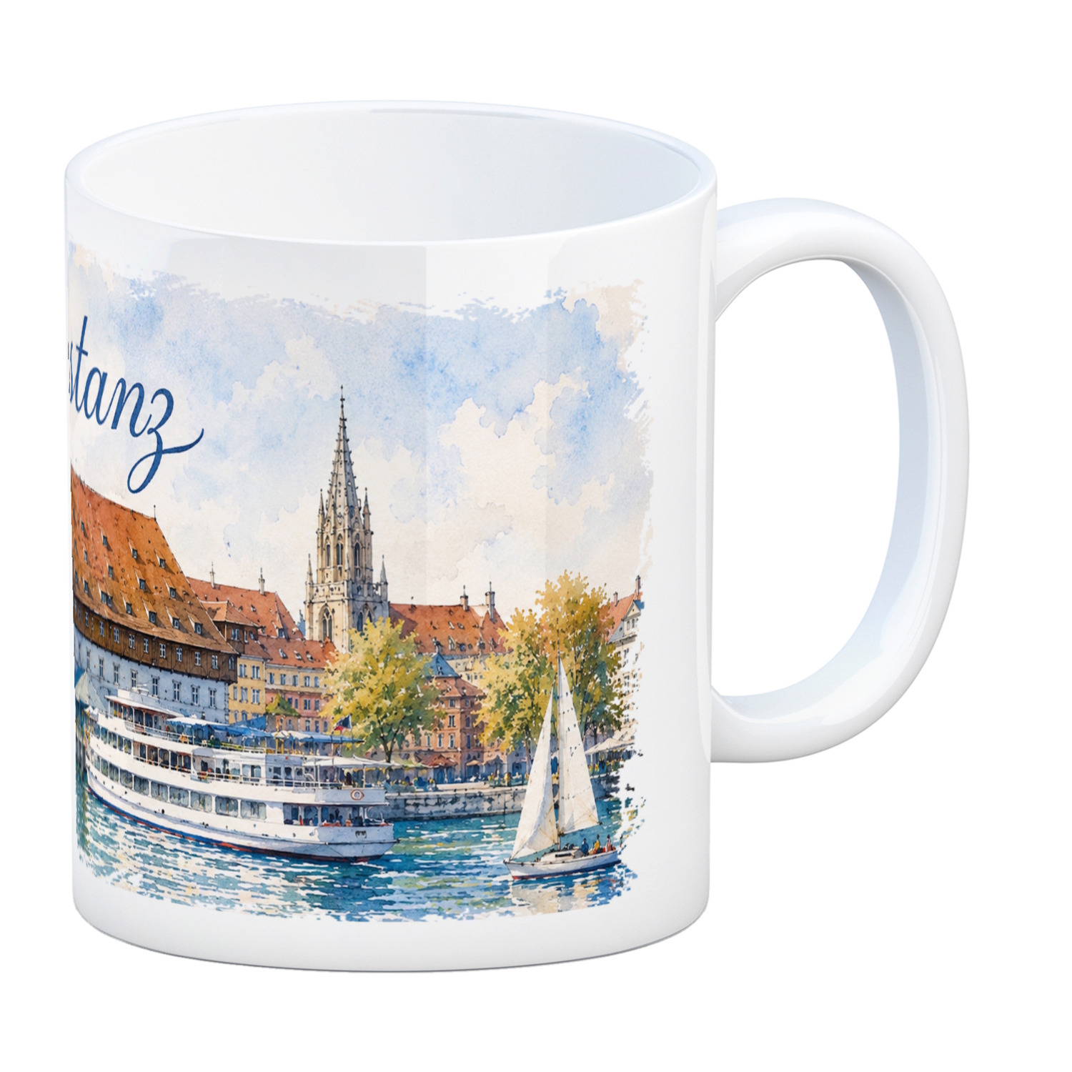 Konstanz Aquarell Kaffeebecher