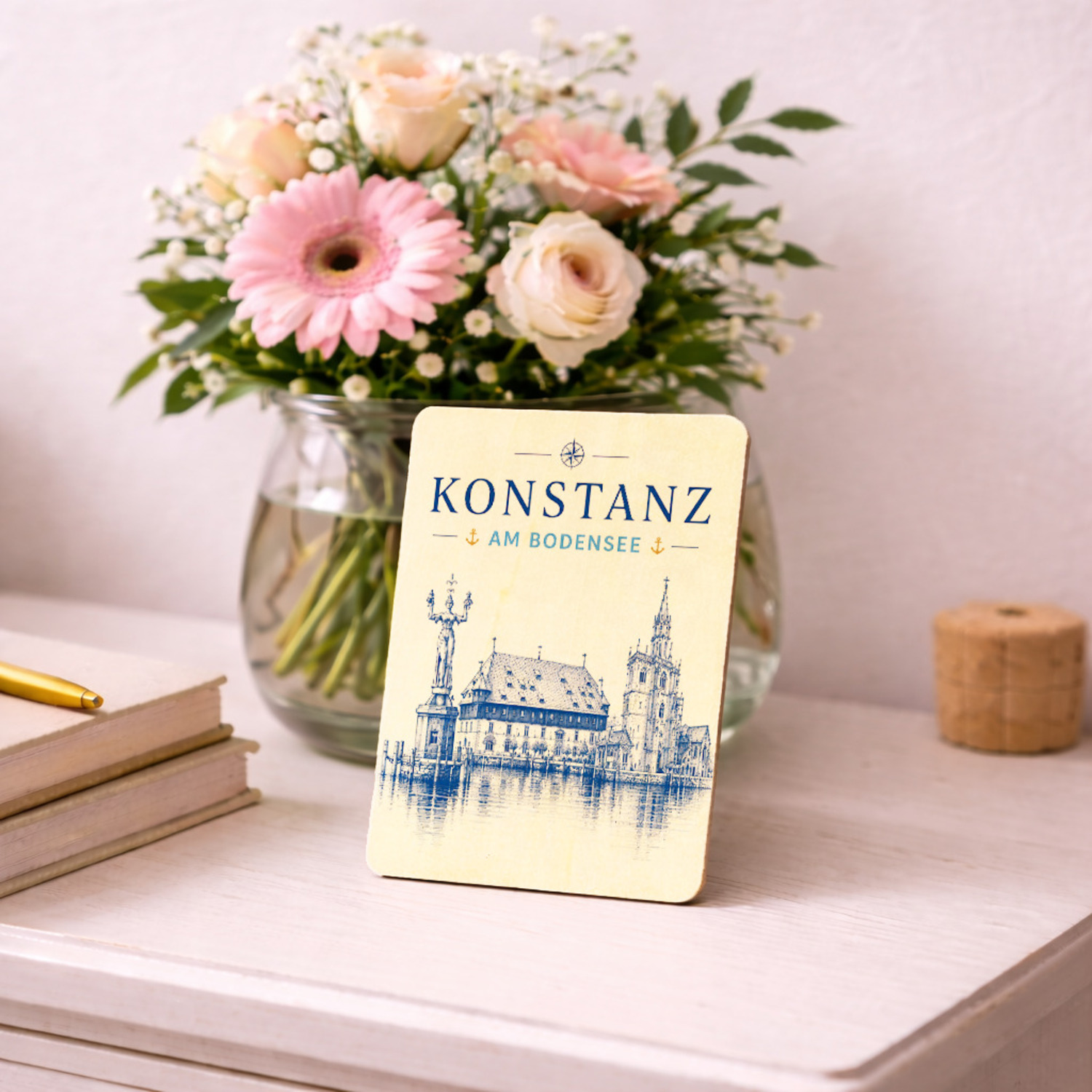 Konstanz am Bodensee Holzpostkarte – Ansicht 4