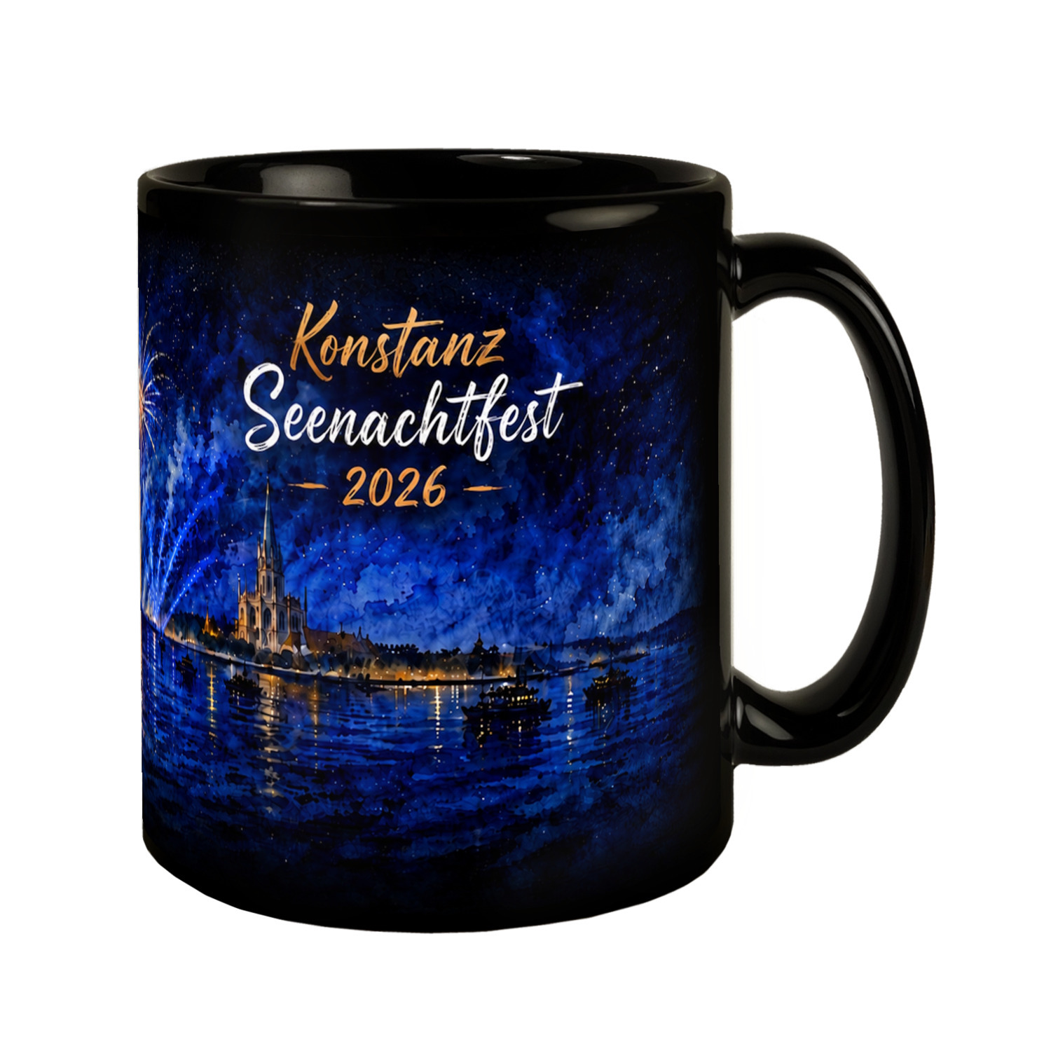 Seenachtfest 2026 Tasse schwarz