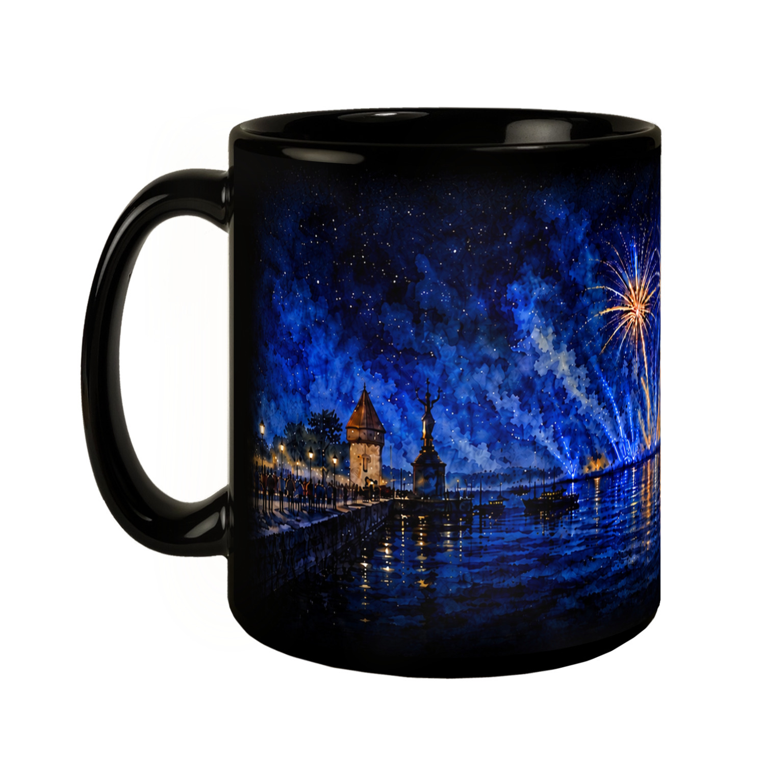 Seenachtfest 2026 Tasse schwarz – Ansicht 2