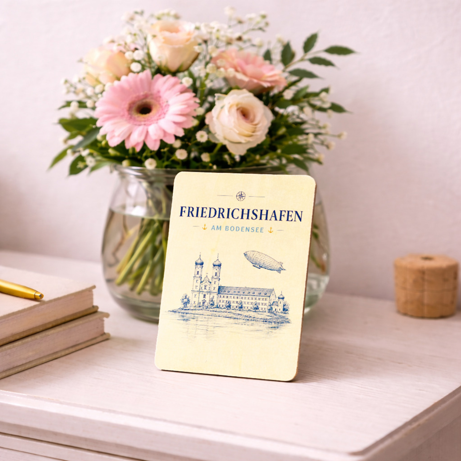 Friedrichshafen am Bodensee Holzpostkarte – Ansicht 4