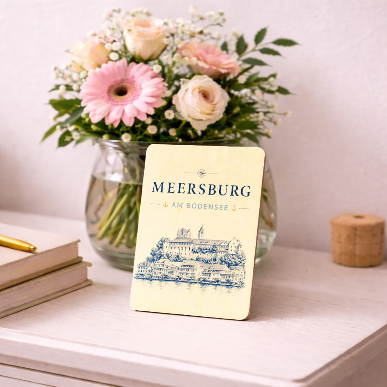 Meersburg am Bodensee Holzpostkarte – Ansicht 4