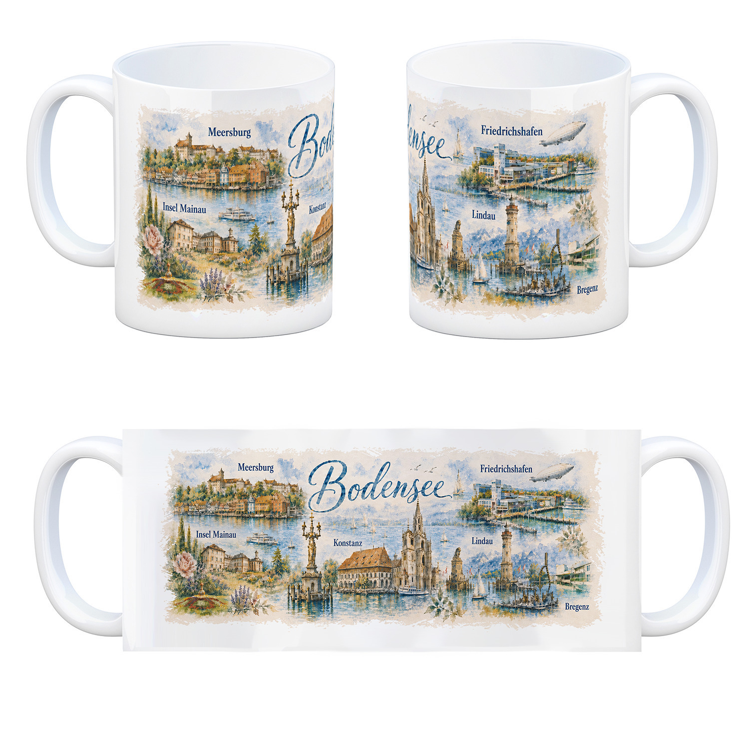 Bodensee Aquarell Kaffeebecher – Ansicht 4