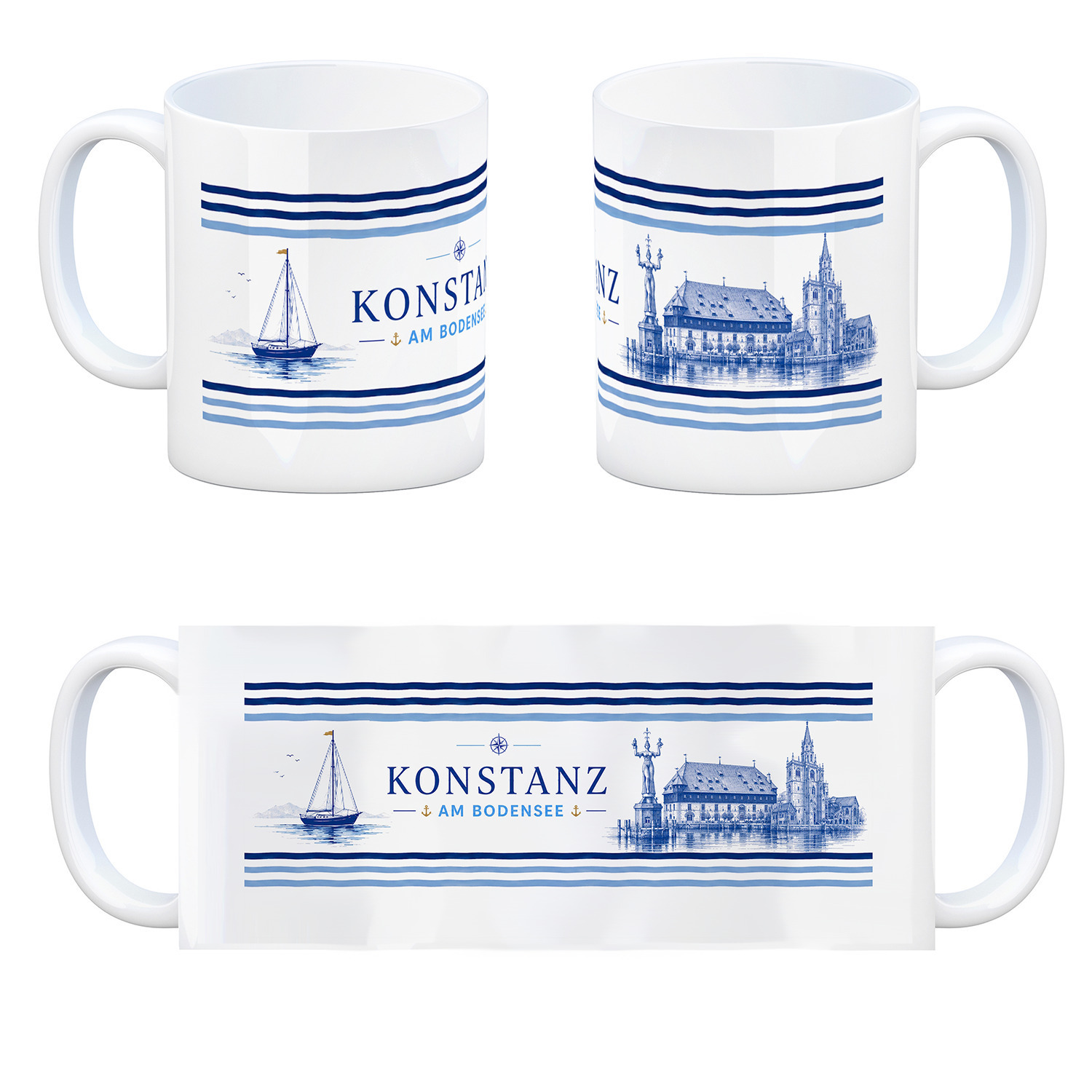 Konstanz am Bodensee Kaffeebecher – Ansicht 4