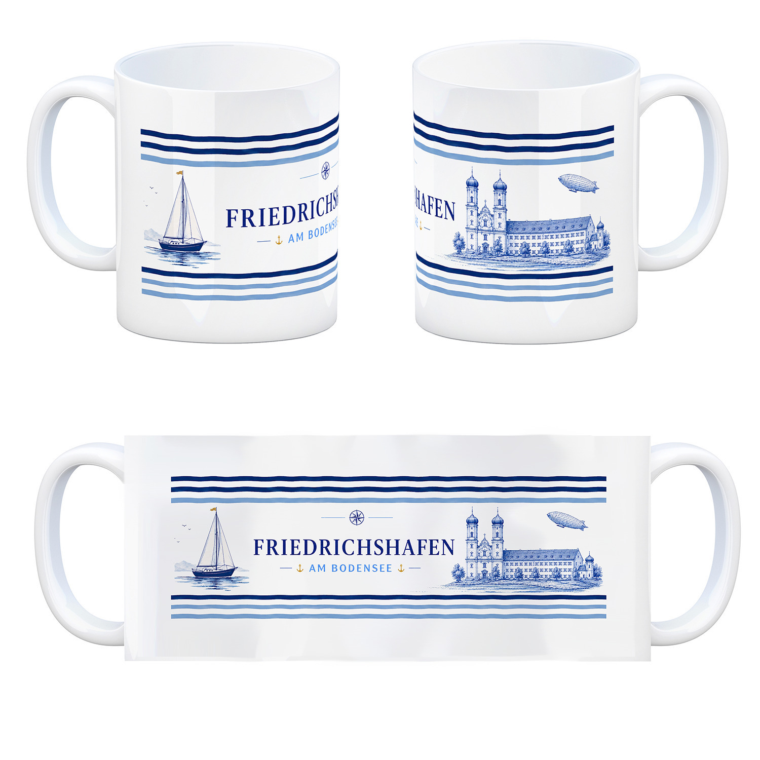 Friedrichshafen am Bodensee Kaffeebecher – Ansicht 4